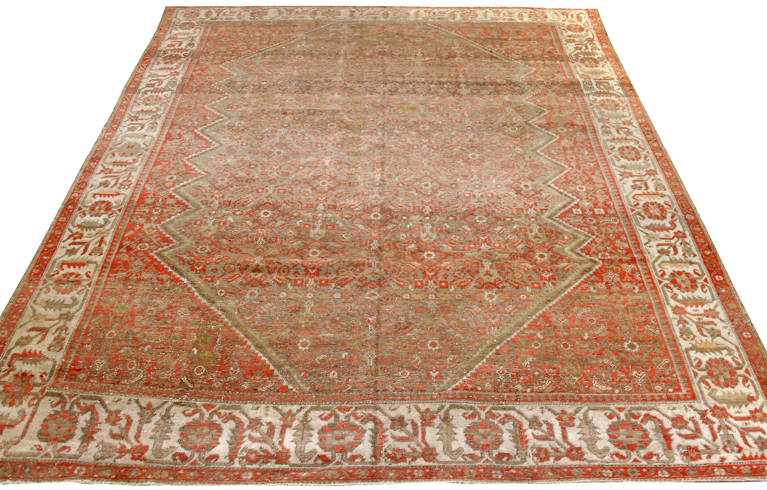 Thumbnail 4 for Antique Persian Malayer Transitional Rug 88780