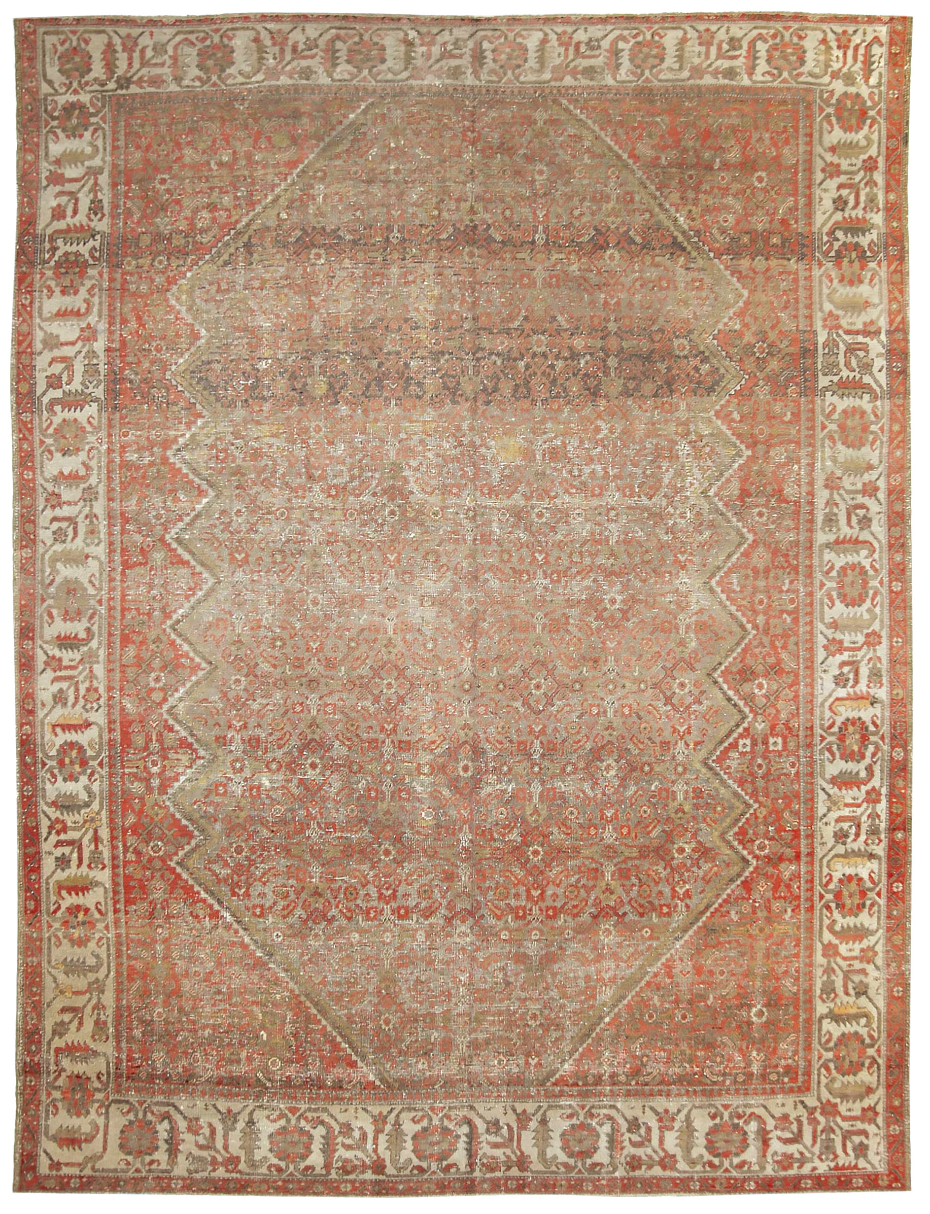 Thumbnail 3 for Antique Persian Malayer Transitional Rug 88780