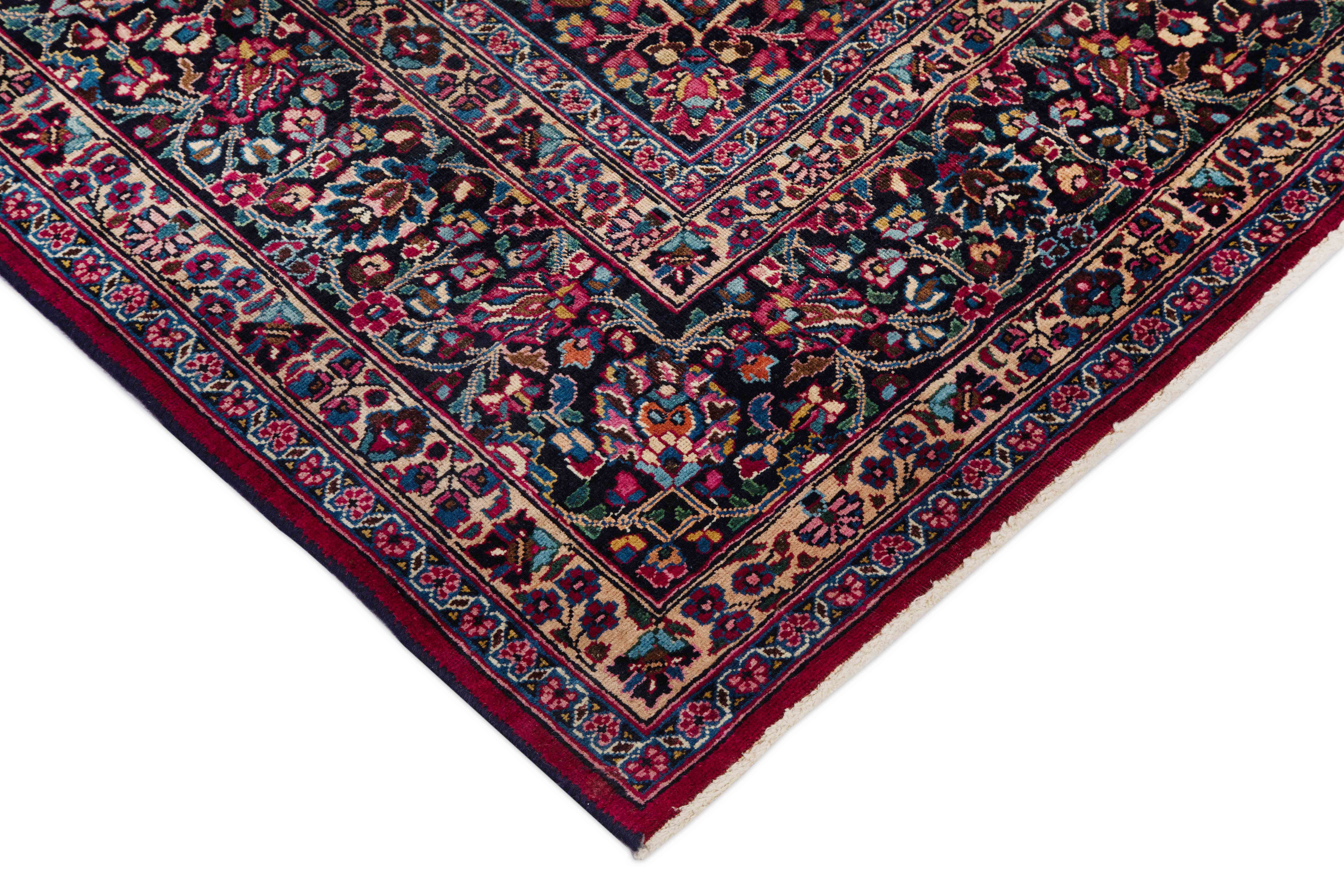 Thumbnail 6 for Antique Persian Mashad Traditional Rug 88792