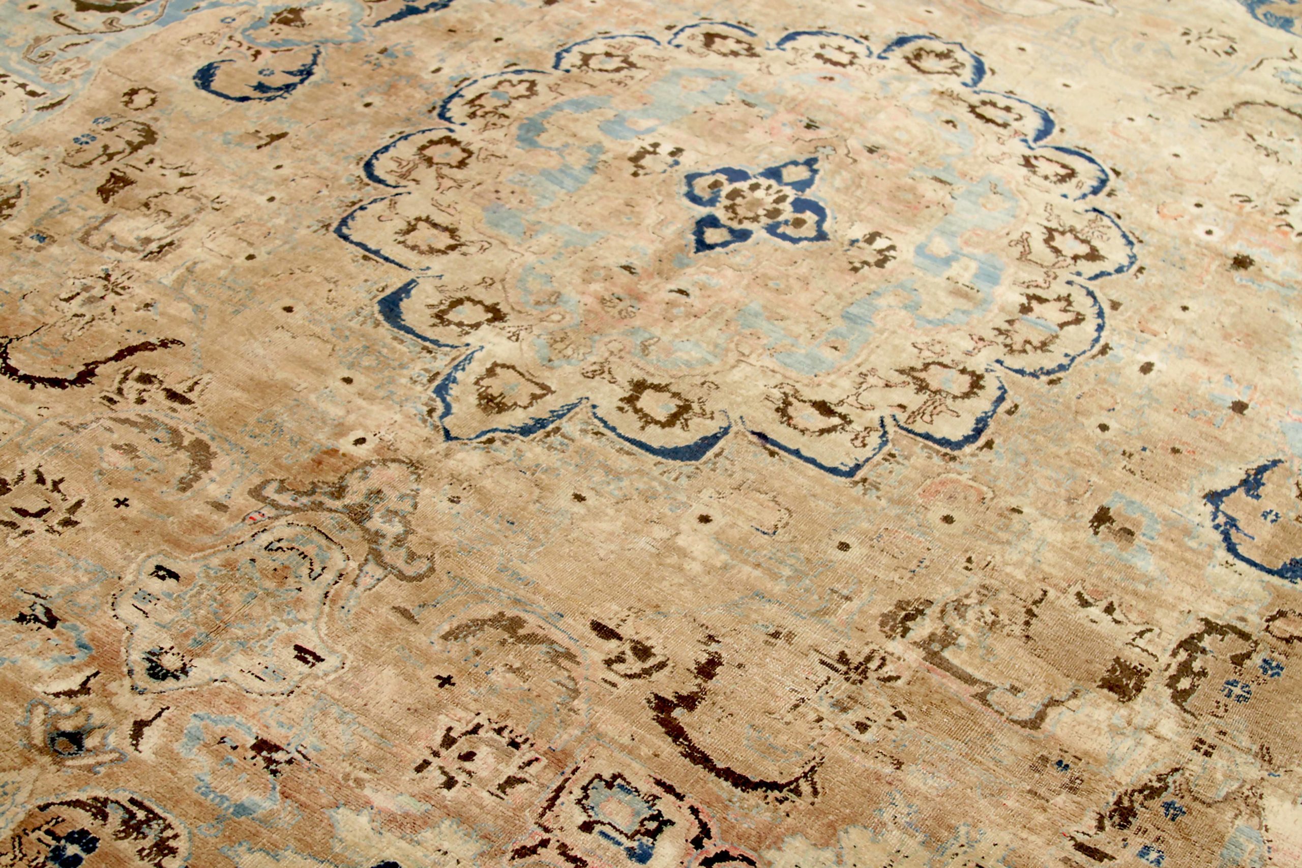 Thumbnail 5 for Antique Persian Mashad Transitional Rug 88793