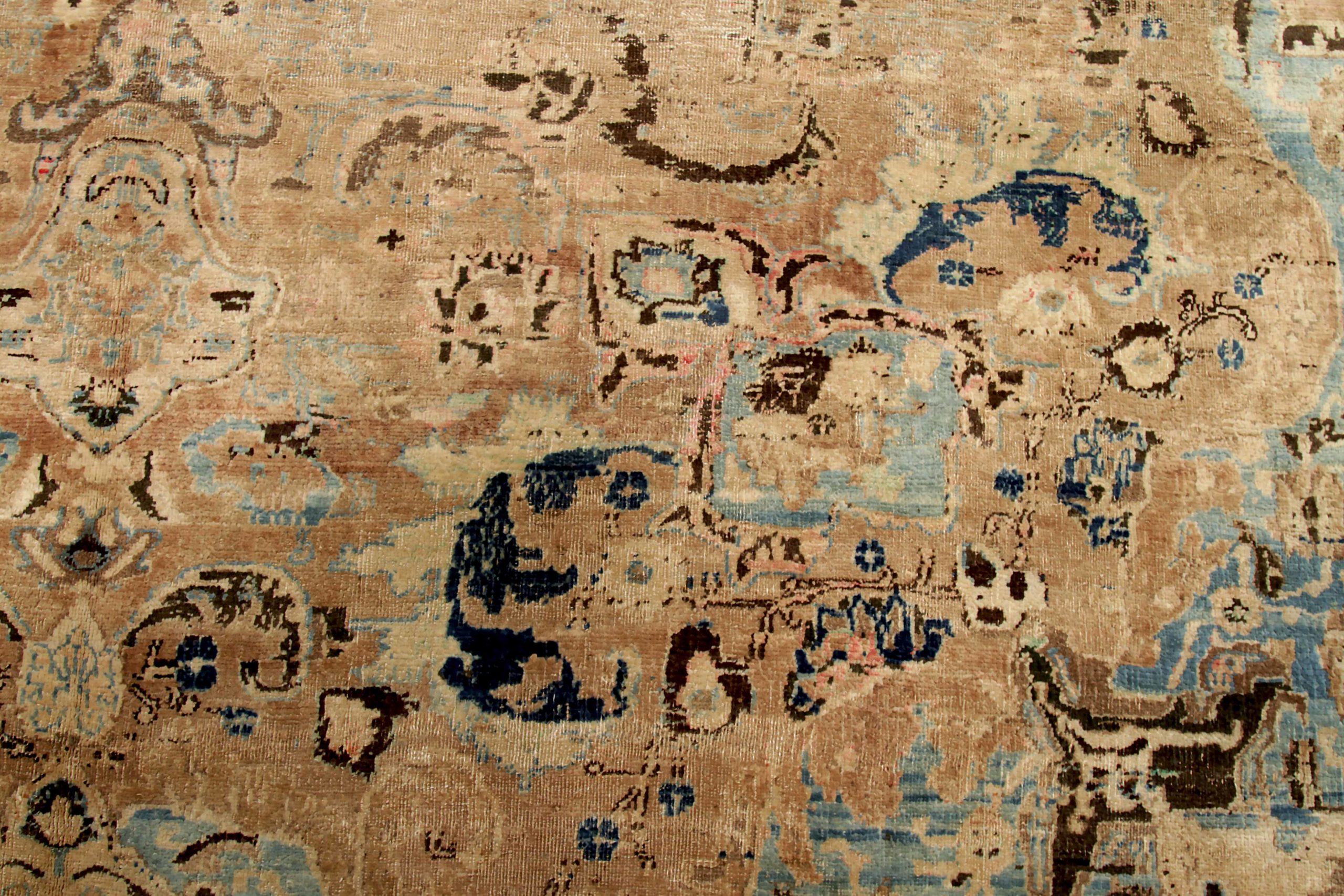 Thumbnail 3 for Antique Persian Mashad Transitional Rug 88793