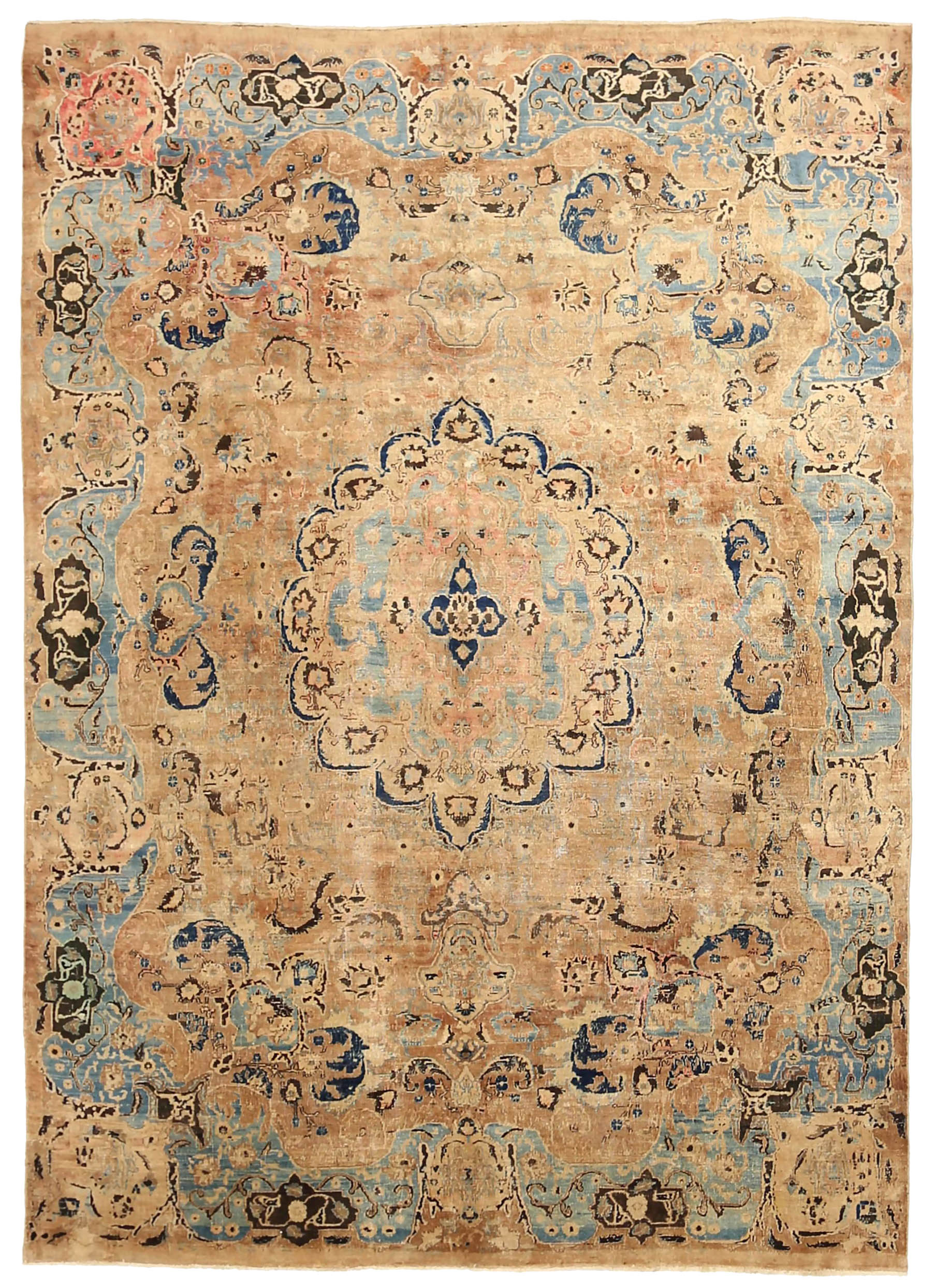 Thumbnail 6 for Antique Persian Mashad Transitional Rug 88793