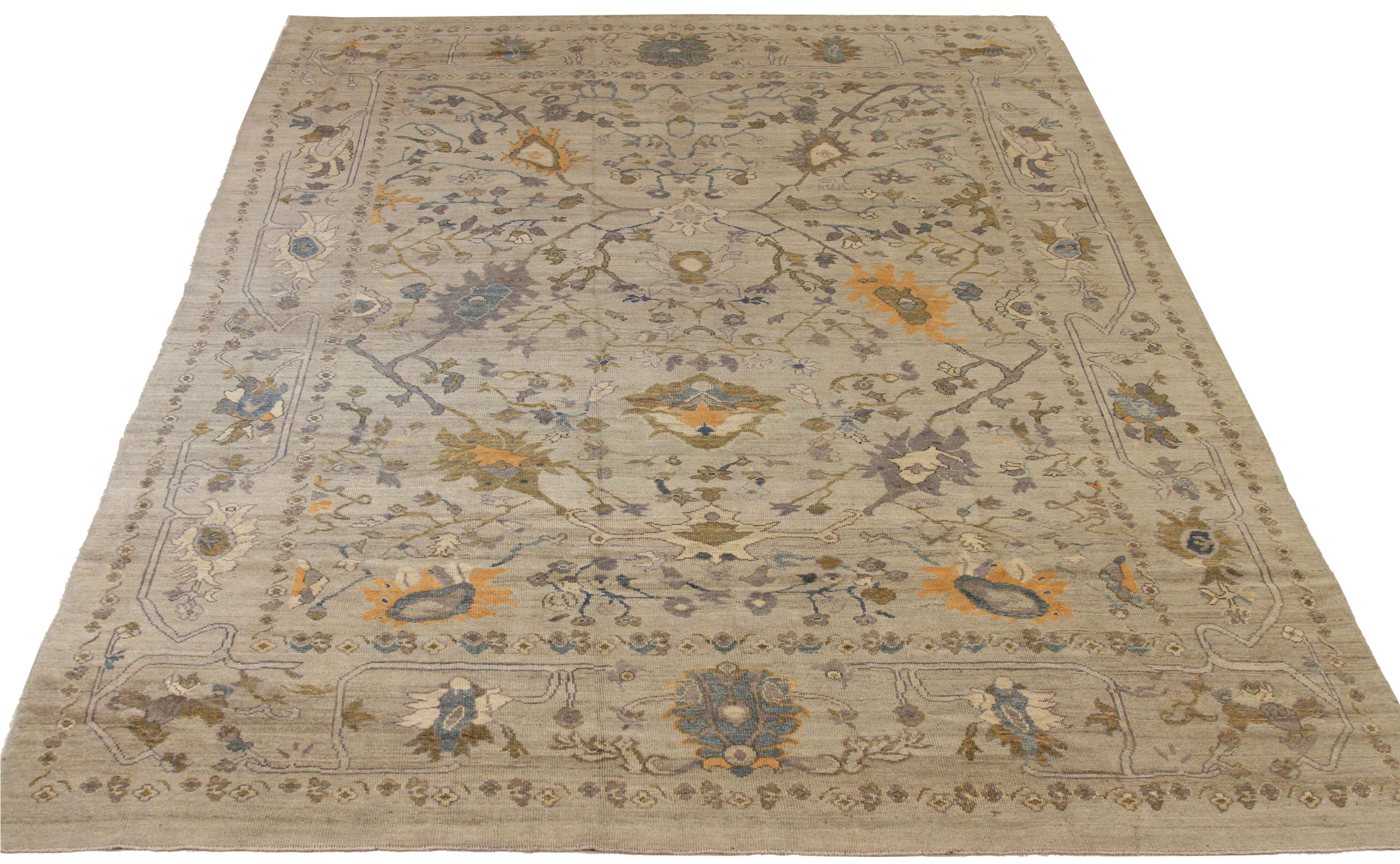 Thumbnail 7 for Persian Oushak Transitional Rug 68765