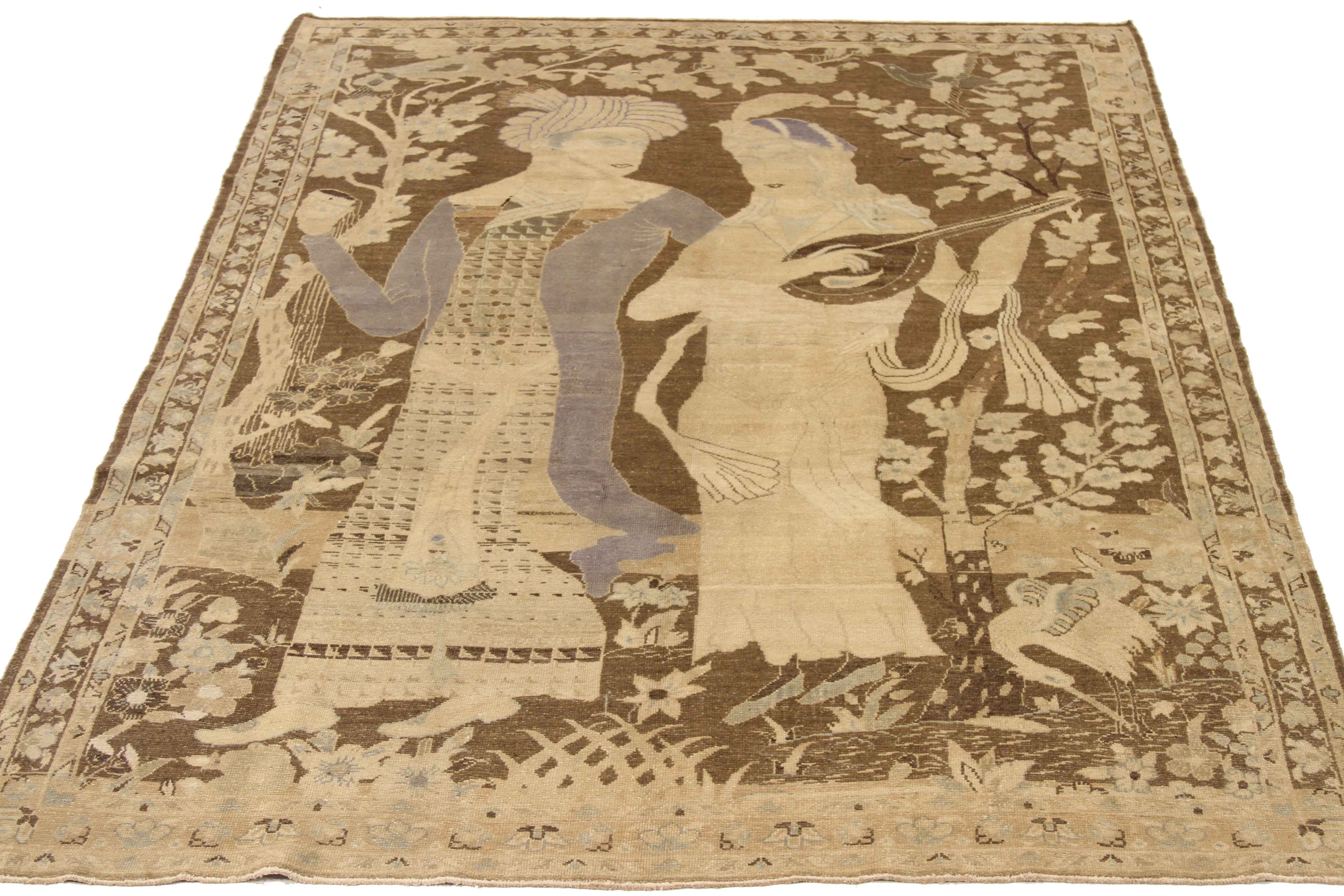 Thumbnail 3 for Antique Persian Hamadan Transitional Rug 68896