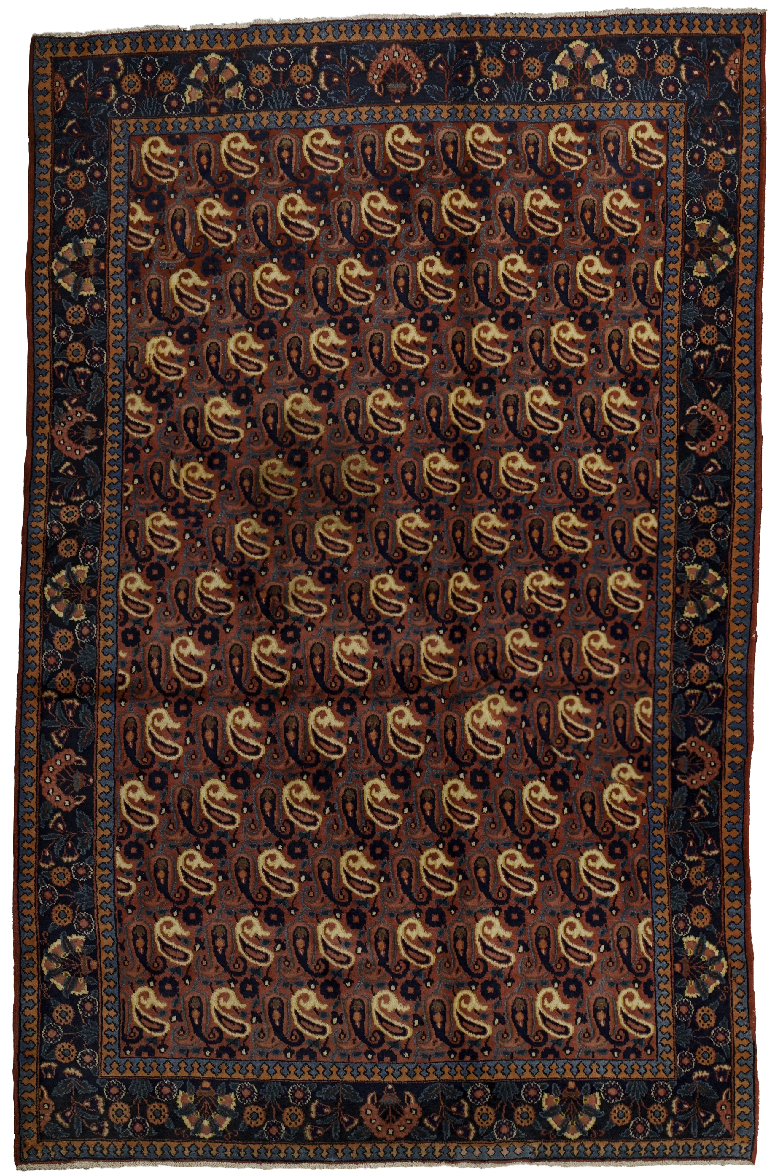 Thumbnail 2 for Antique Persian Mashad Traditional Rug 75028