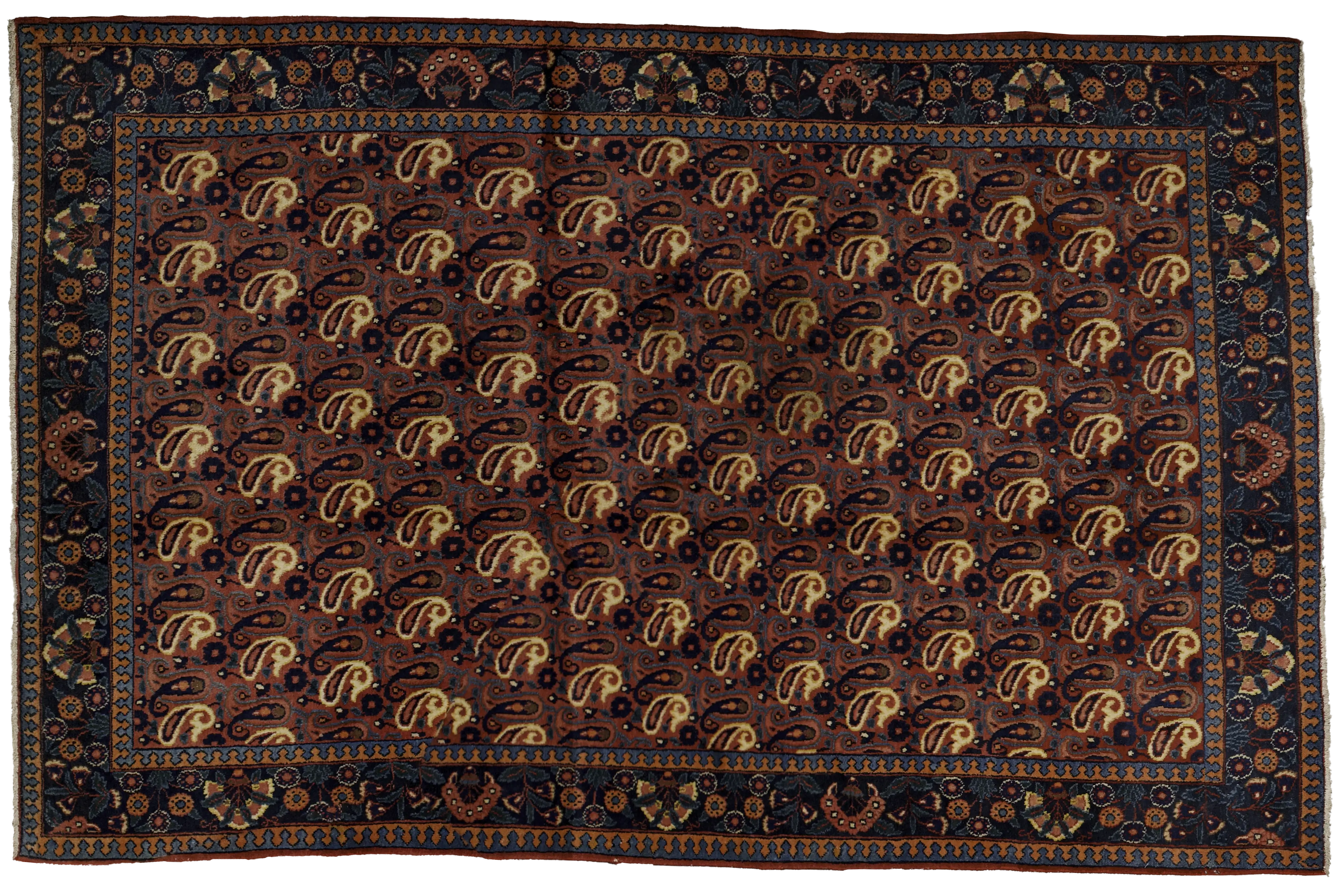 Thumbnail 4 for Antique Persian Mashad Traditional Rug 75028