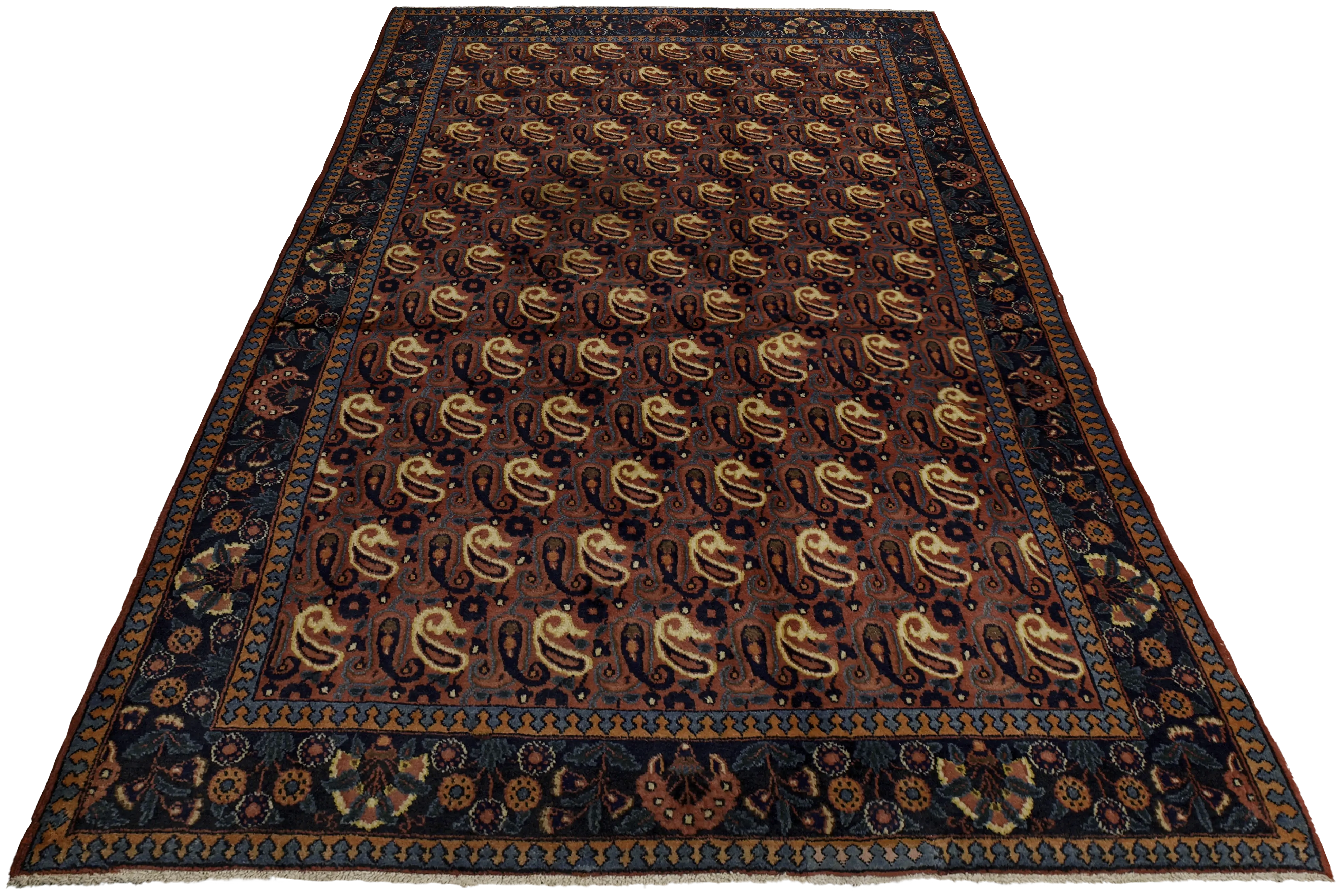 Thumbnail 8 for Antique Persian Mashad Traditional Rug 75028