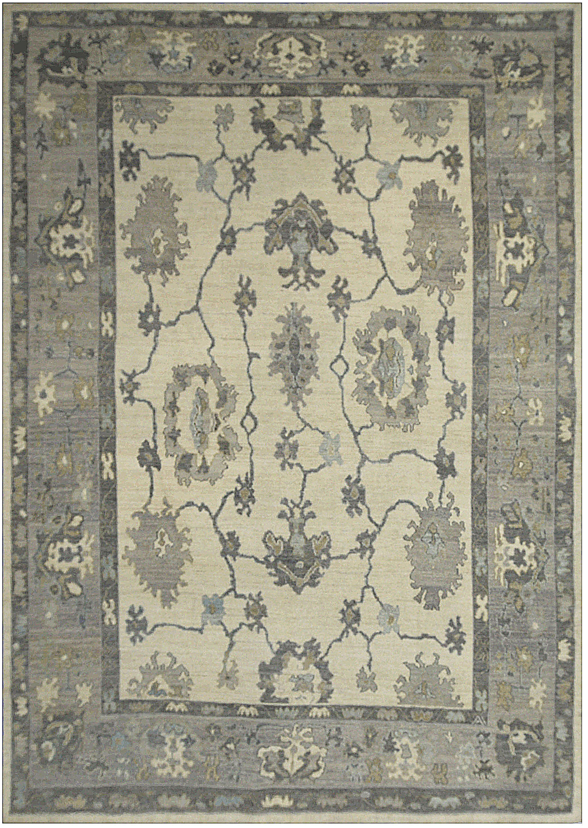 Thumbnail 4 for Turkey Oushak Tribal Rug 88269