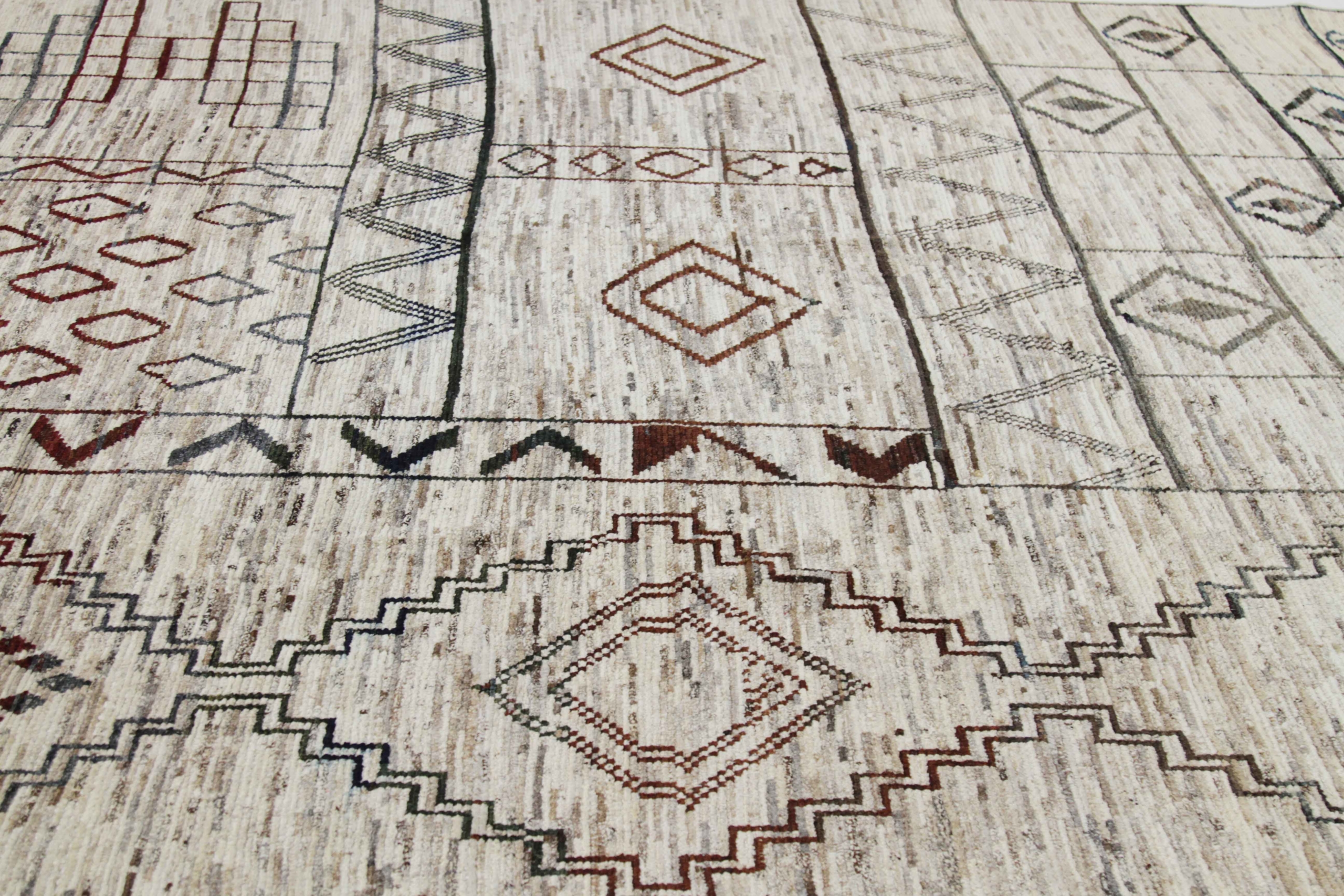 Thumbnail 3 for Afghanistan Moroccan Tribal Rug 89821