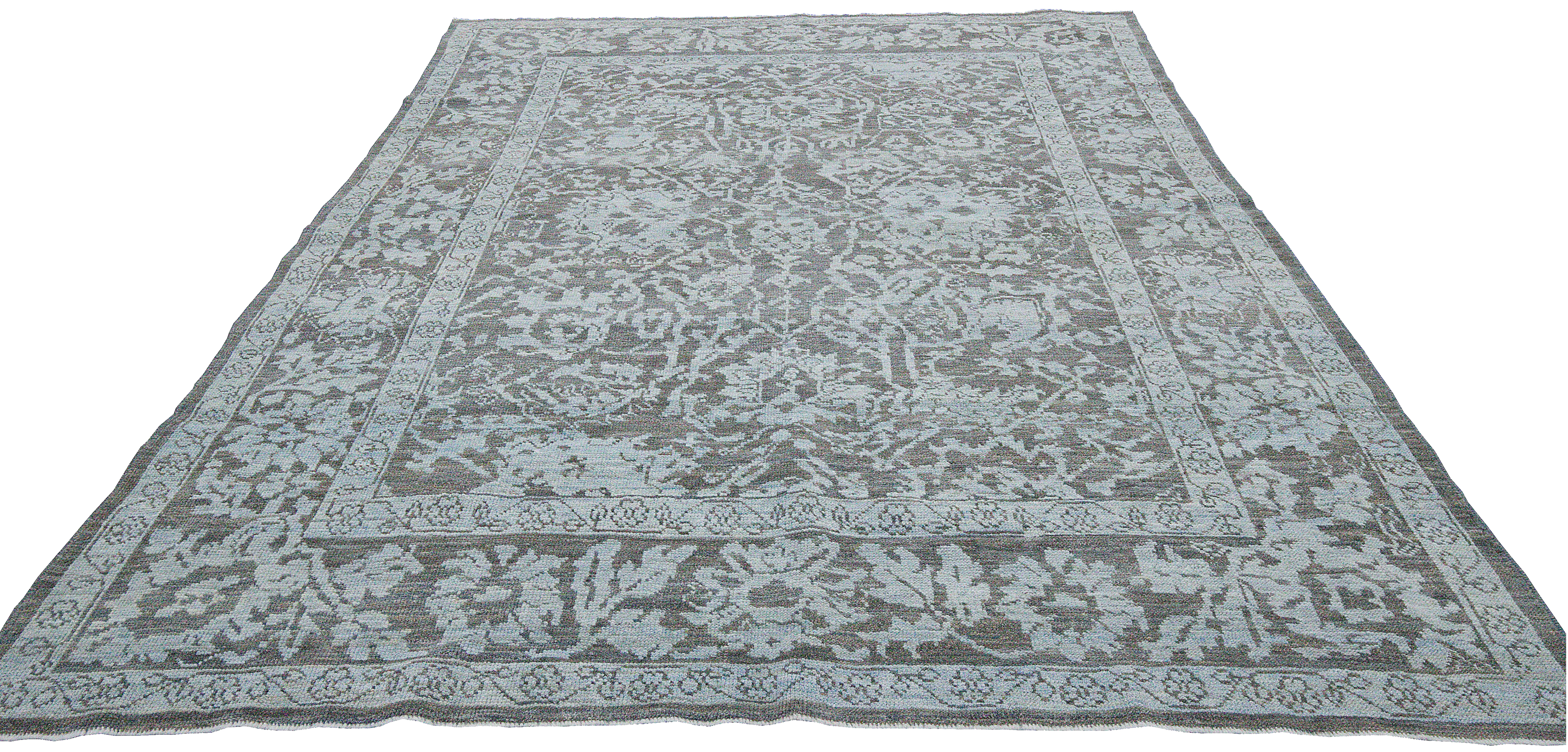 Thumbnail 2 for Turkey Oushak Tribal Rug 88262