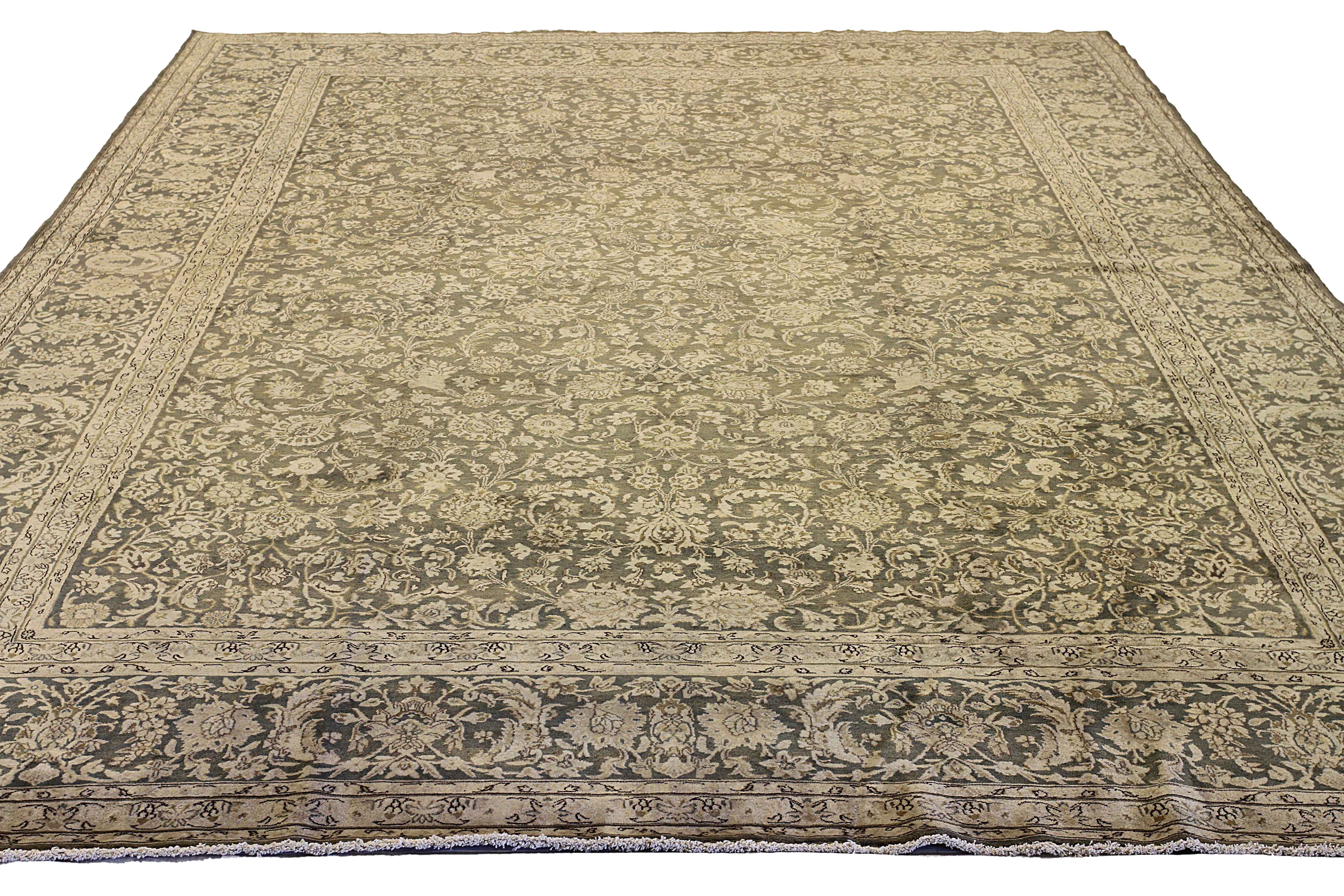 Thumbnail 5 for Antique Persian Kerman Transitional Rug 12867