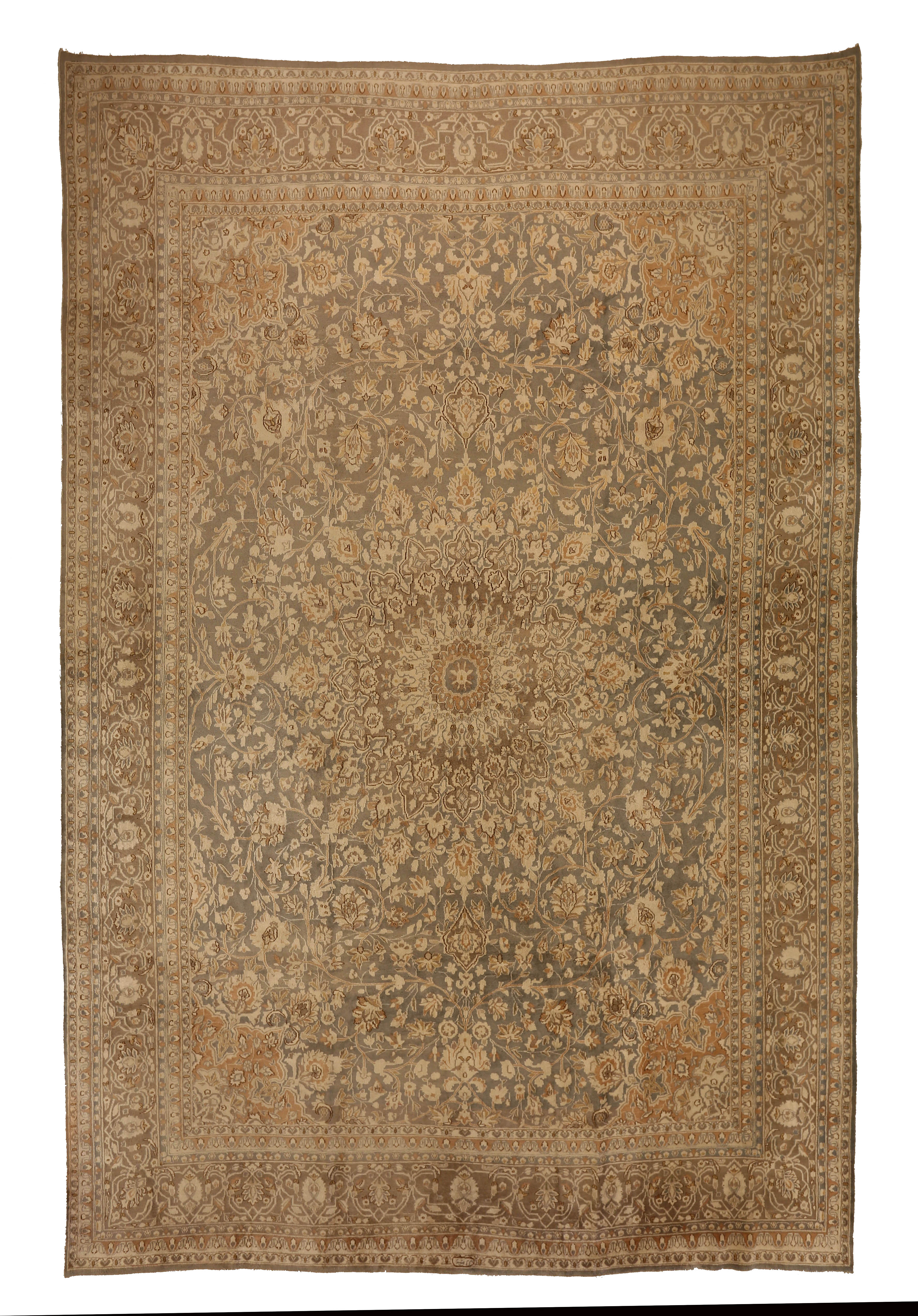 Thumbnail 8 for Antique Persian Kerman Transitional Rug 12870