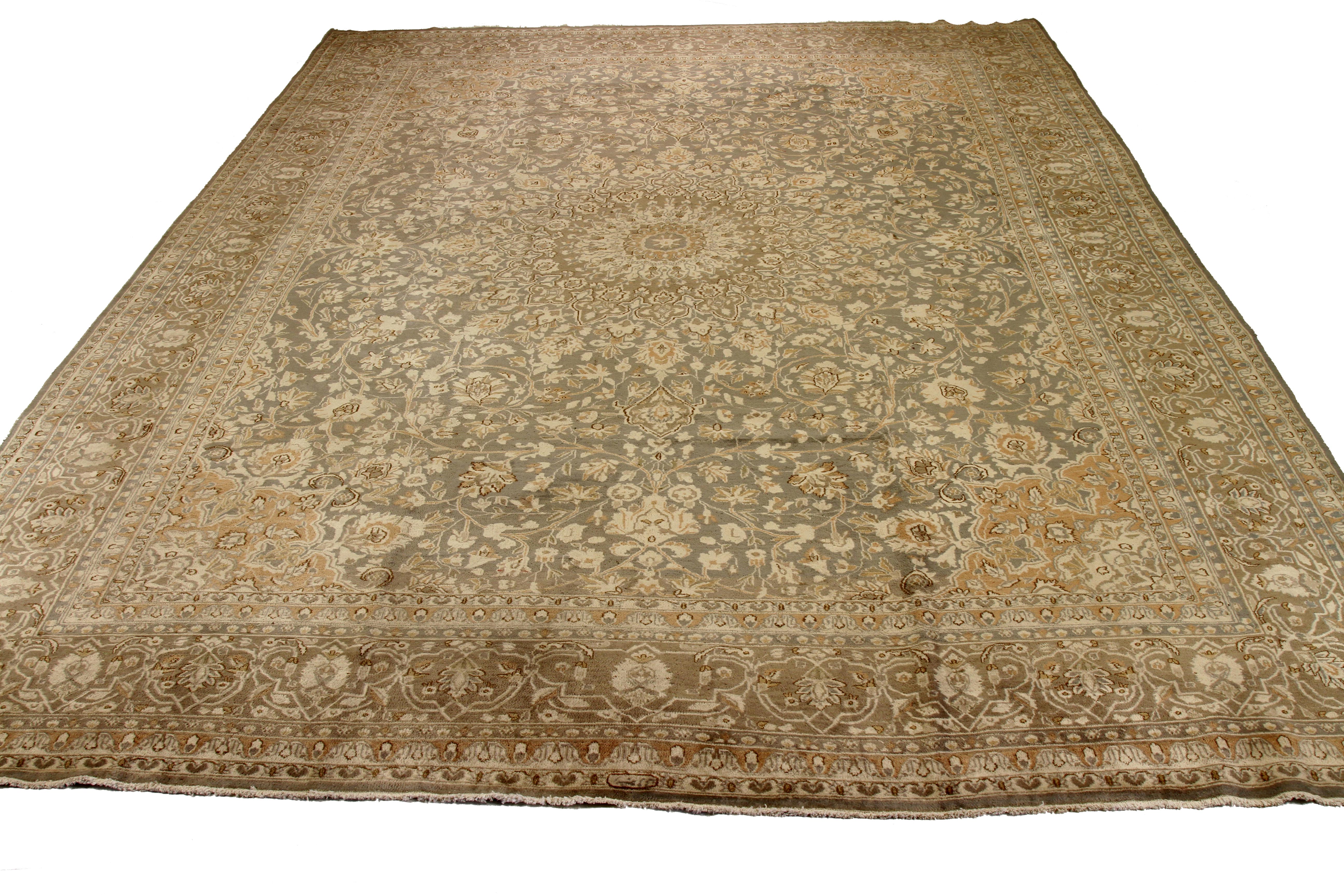 Thumbnail 7 for Antique Persian Kerman Transitional Rug 12870