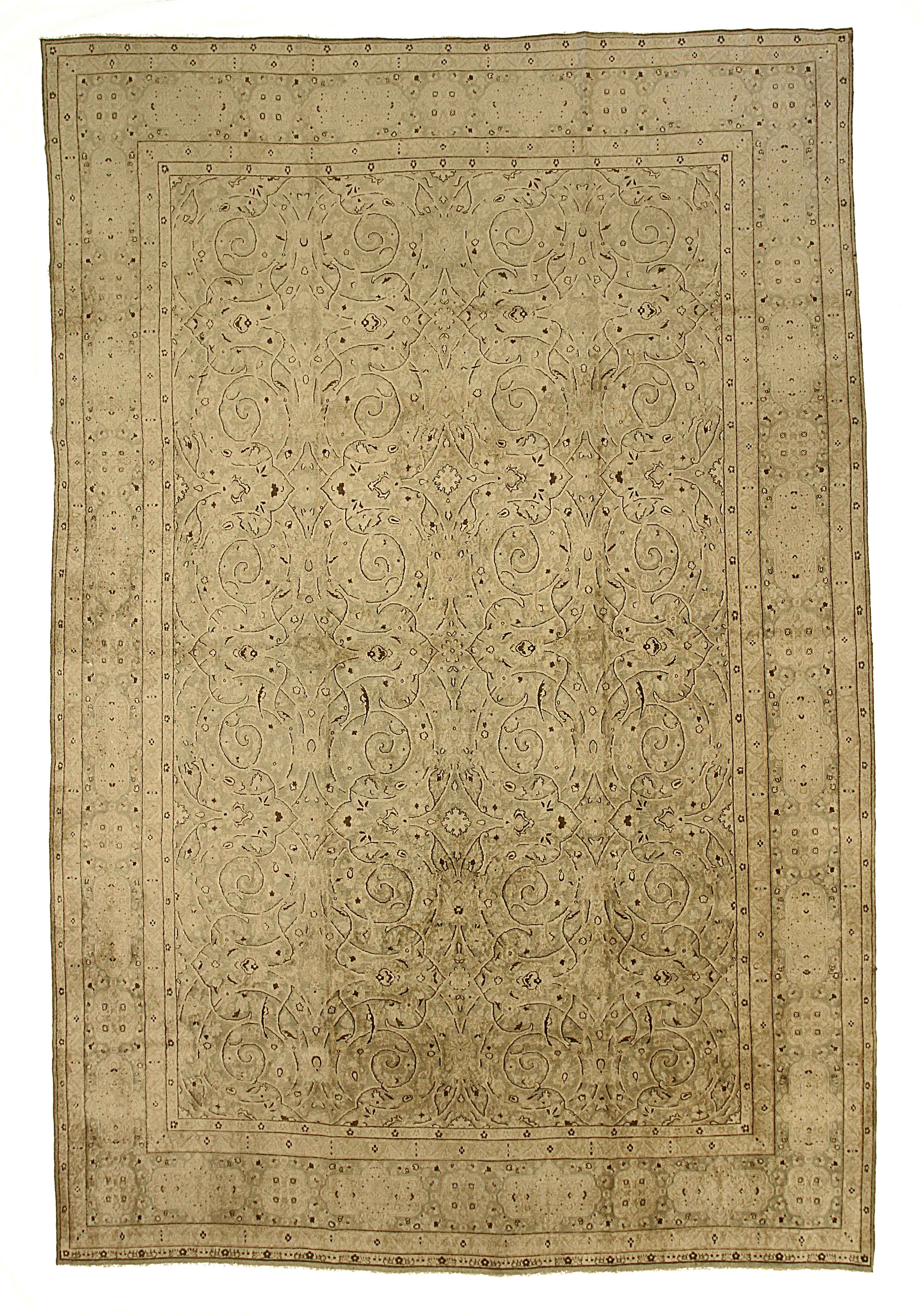 Thumbnail 8 for Antique Persian Kerman Transitional Rug 12871