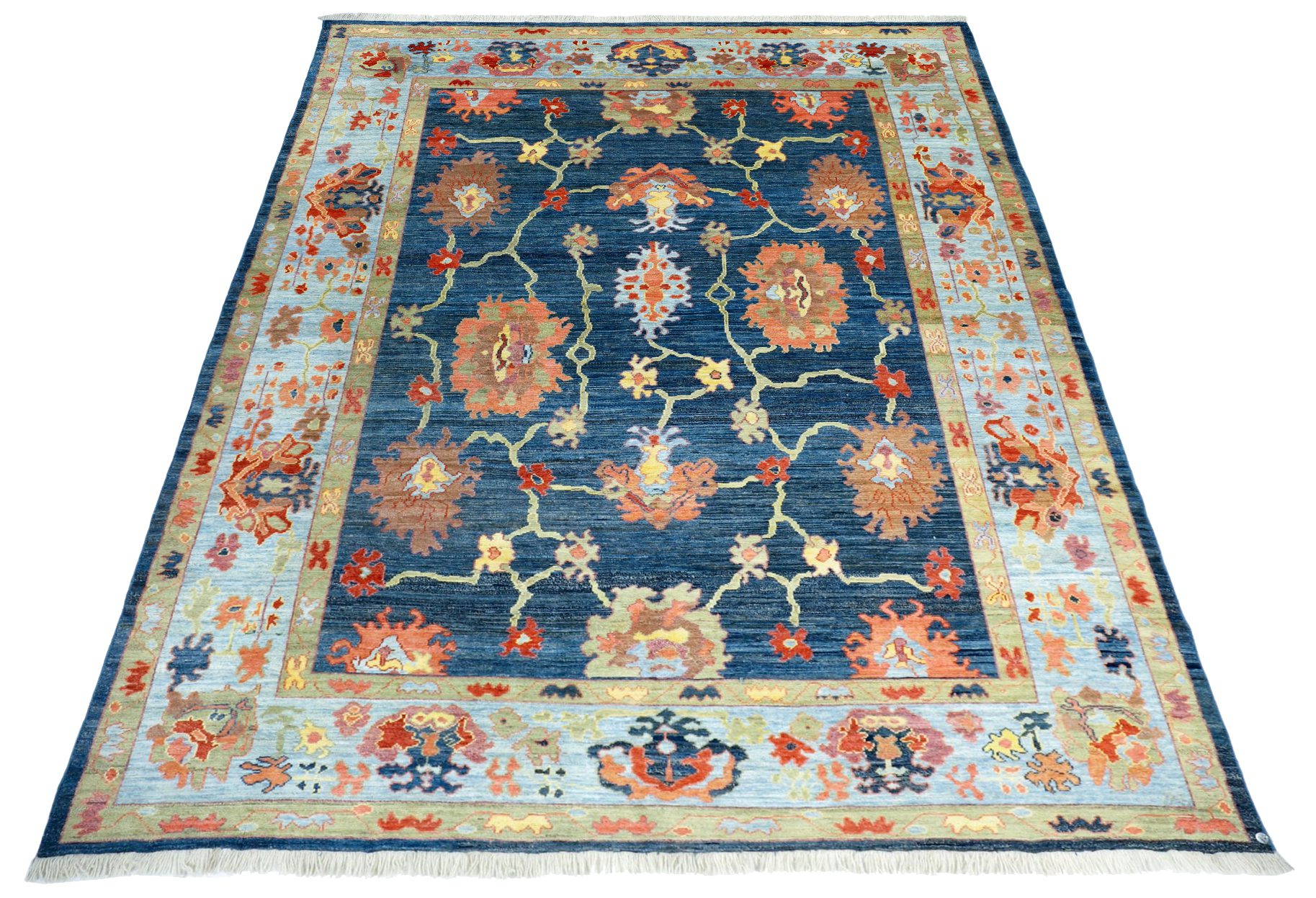 Thumbnail 8 for Persian Oushak Traditional Rug 89958