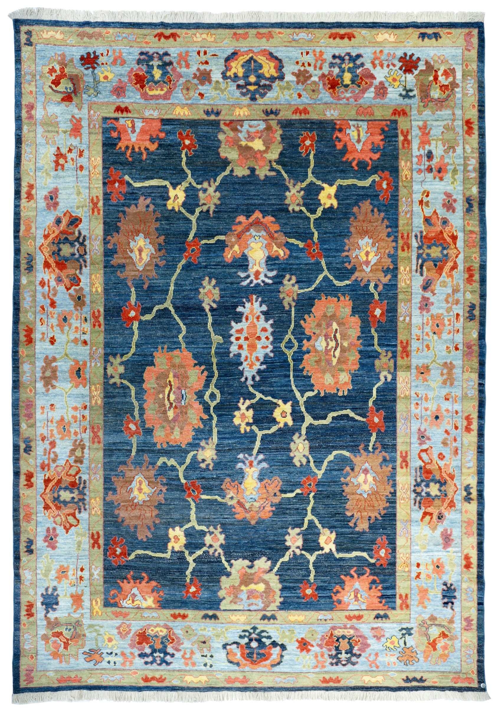 Thumbnail 3 for Persian Oushak Traditional Rug 89958