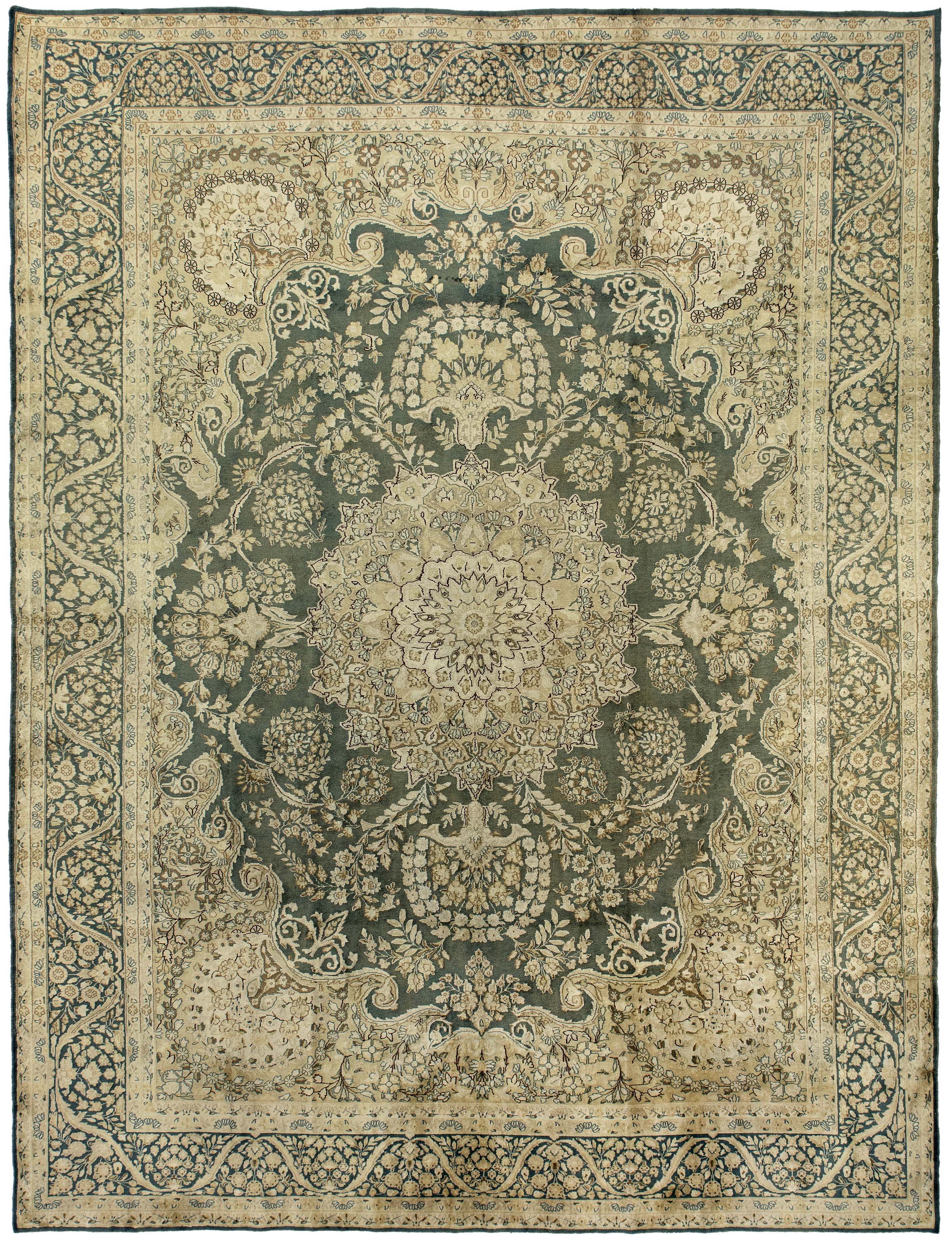 Thumbnail 2 for Antique Persian Kerman Transitional Rug 12873