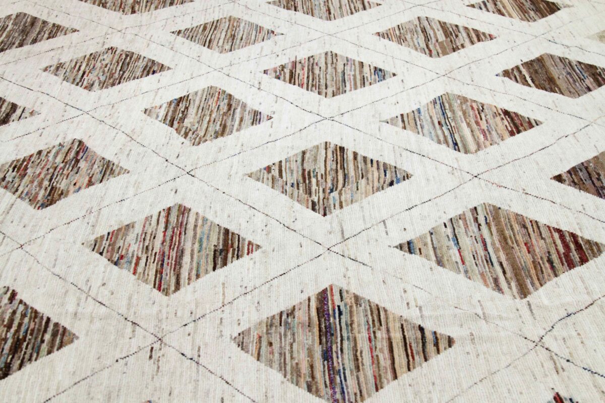 Thumbnail 15 for Afghanistan Moroccan Tribal Rug 89907