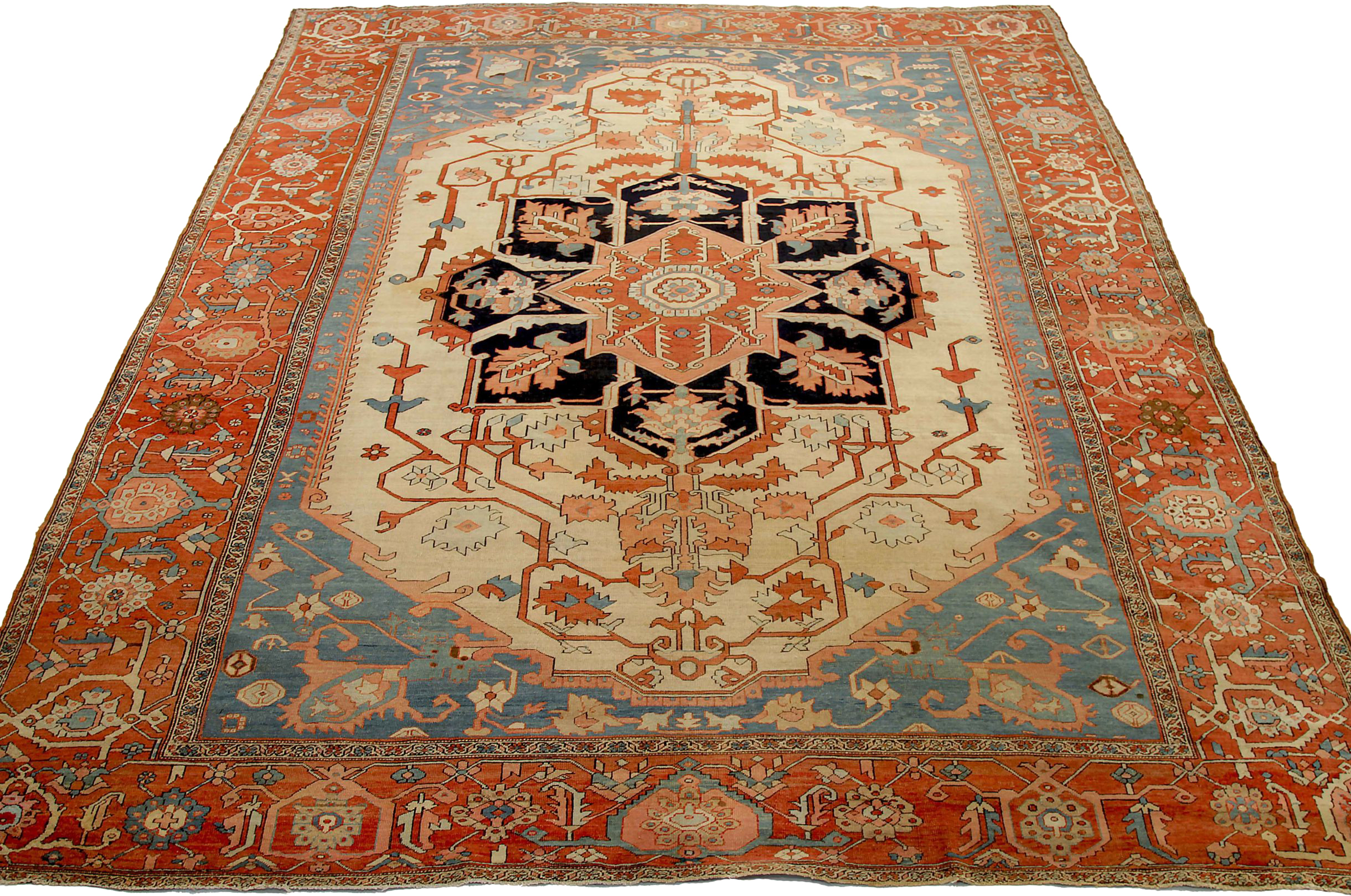 Thumbnail 2 for Antique Persian Traditional Rug 92133