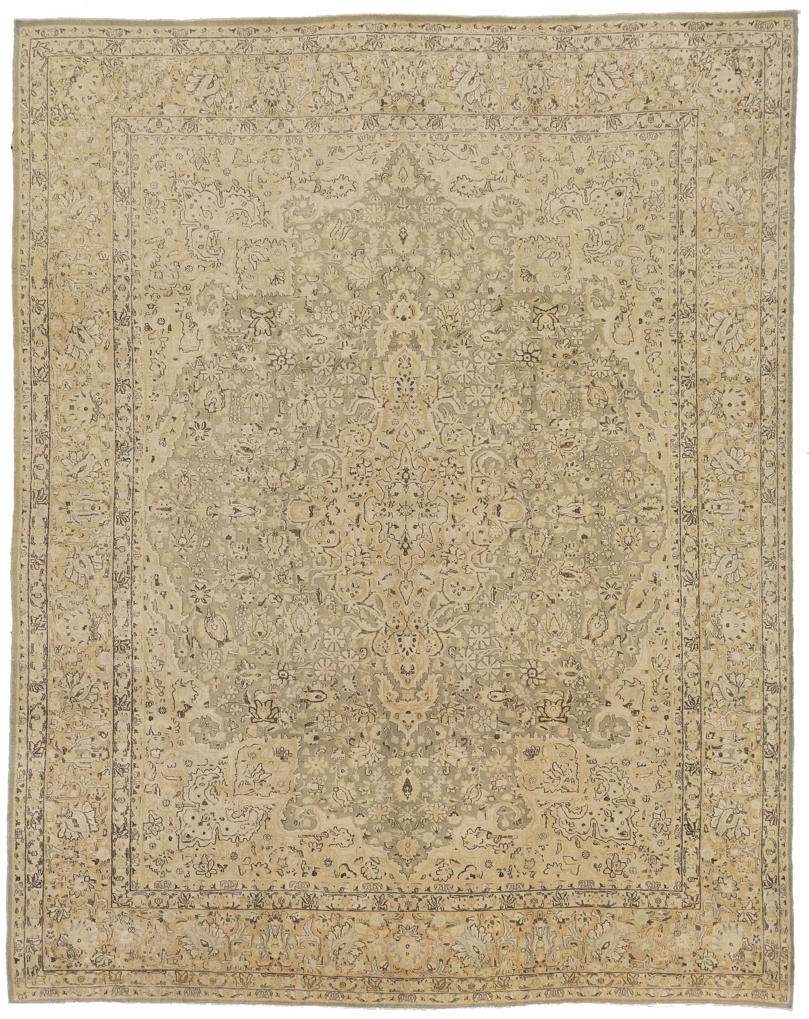 Thumbnail 10 for Antique Persian Kerman Transitional Rug 13035