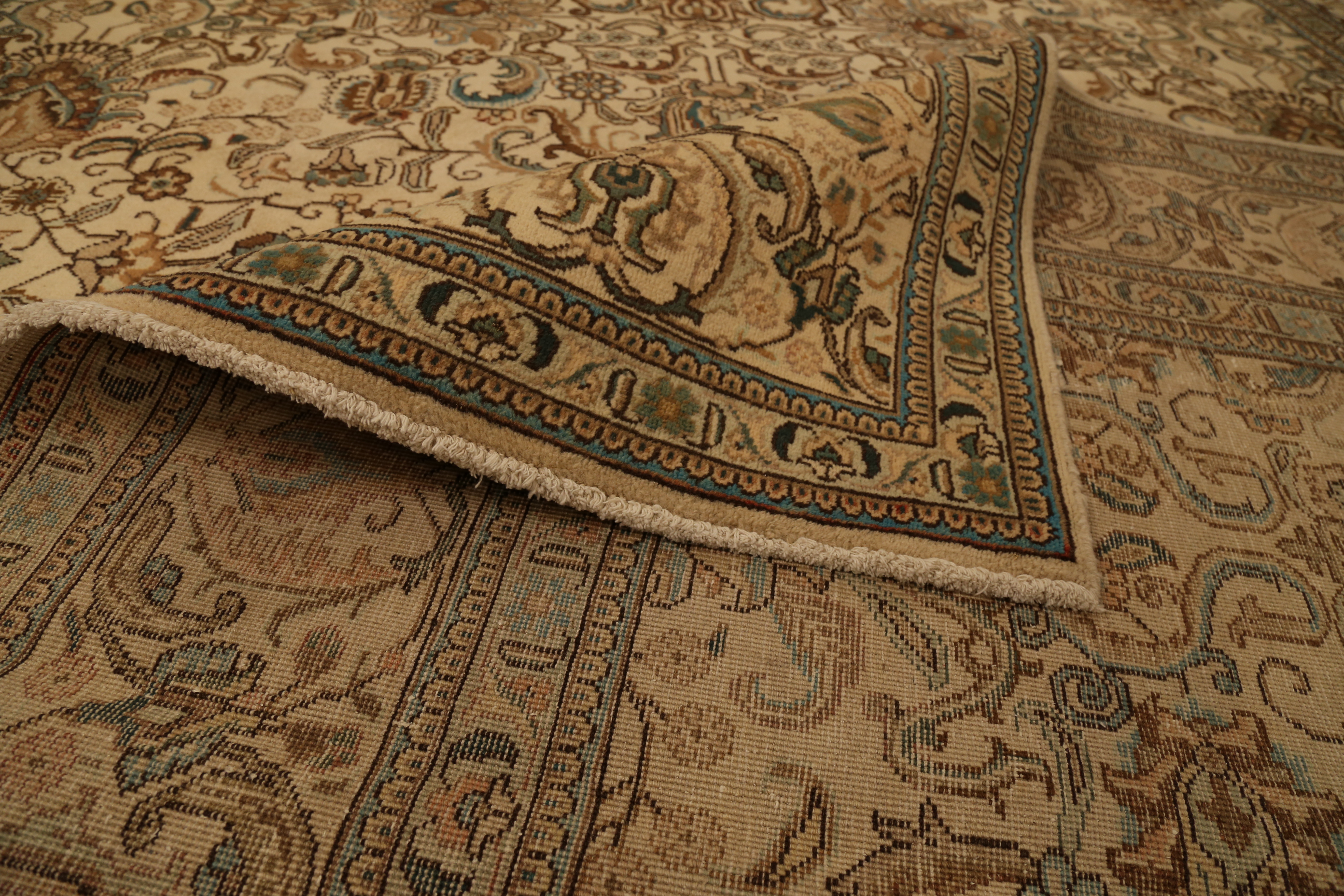 Thumbnail 3 for Antique Persian Tabriz Transitional Rug 13115