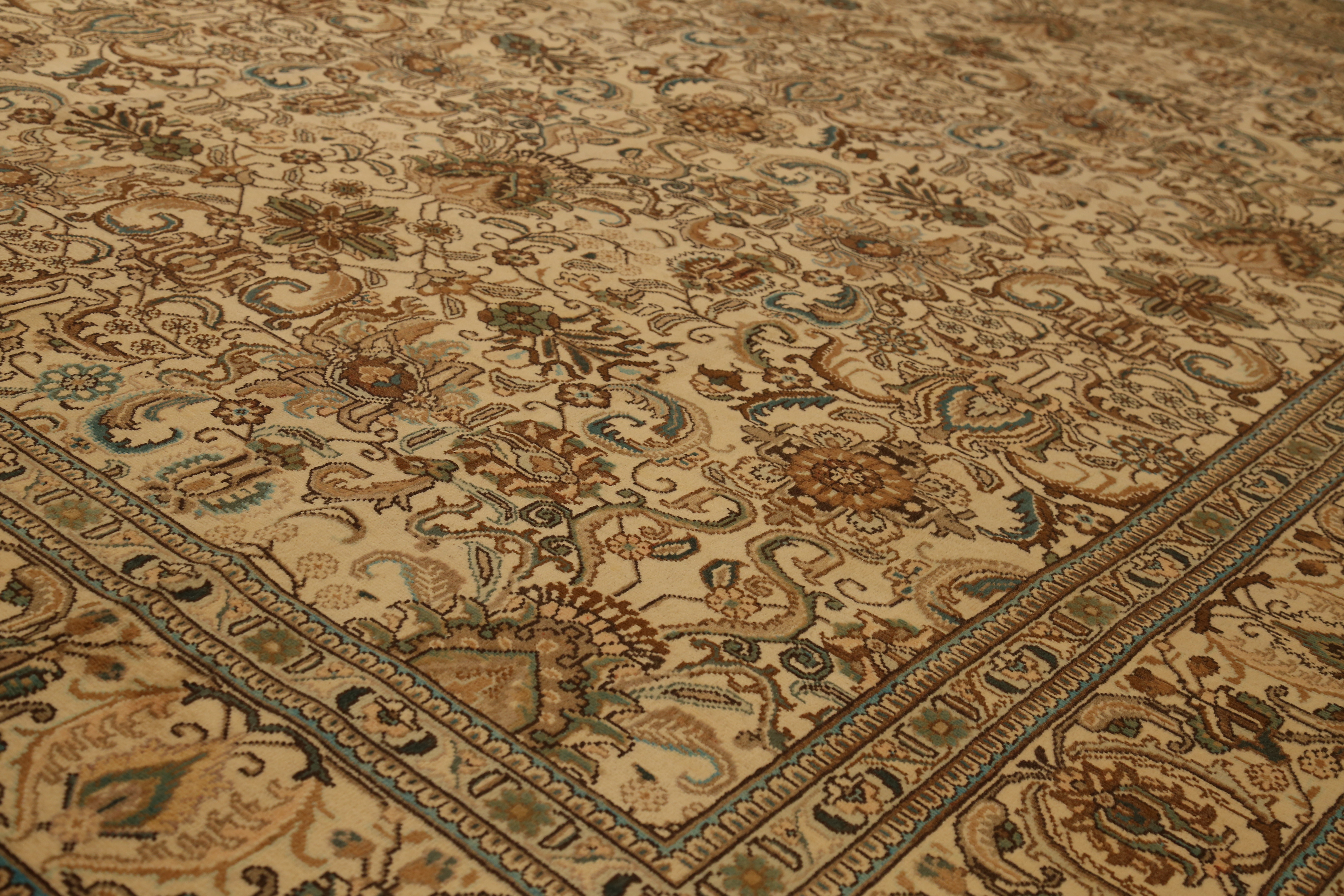 Thumbnail 4 for Antique Persian Tabriz Transitional Rug 13115