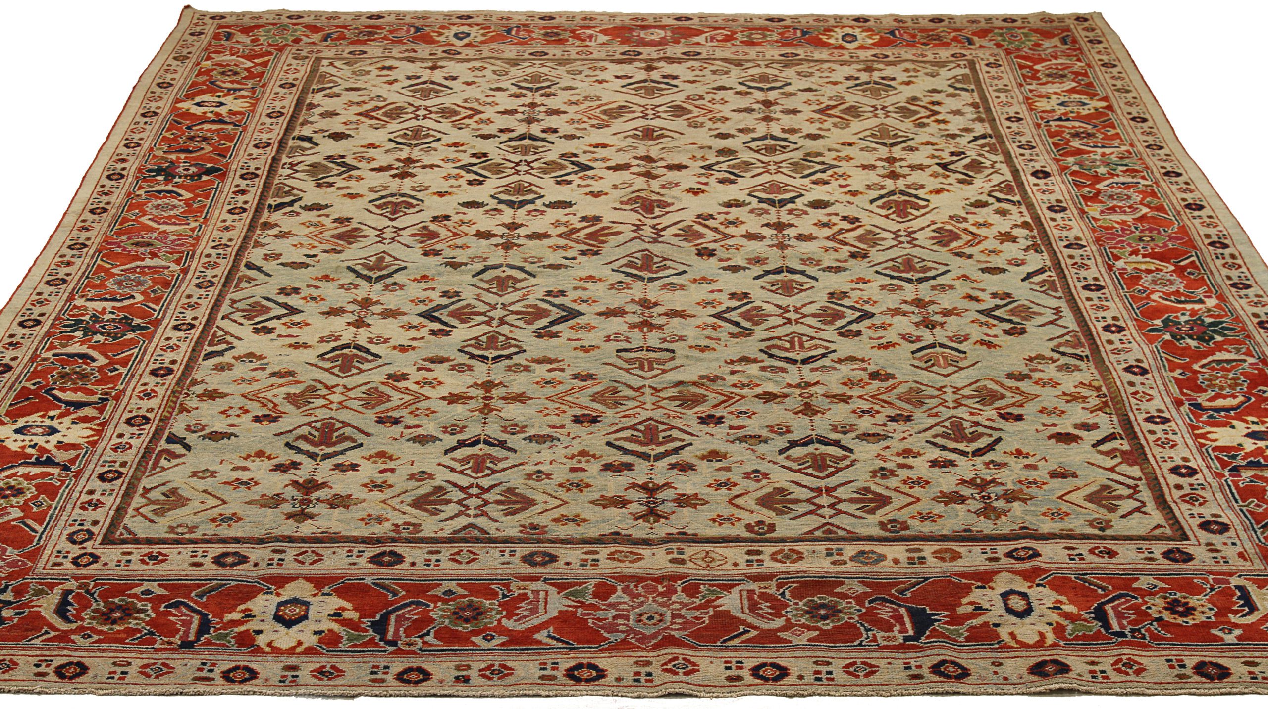 Thumbnail 14 for Antique Persian Sultanabad Traditional Rug 13122