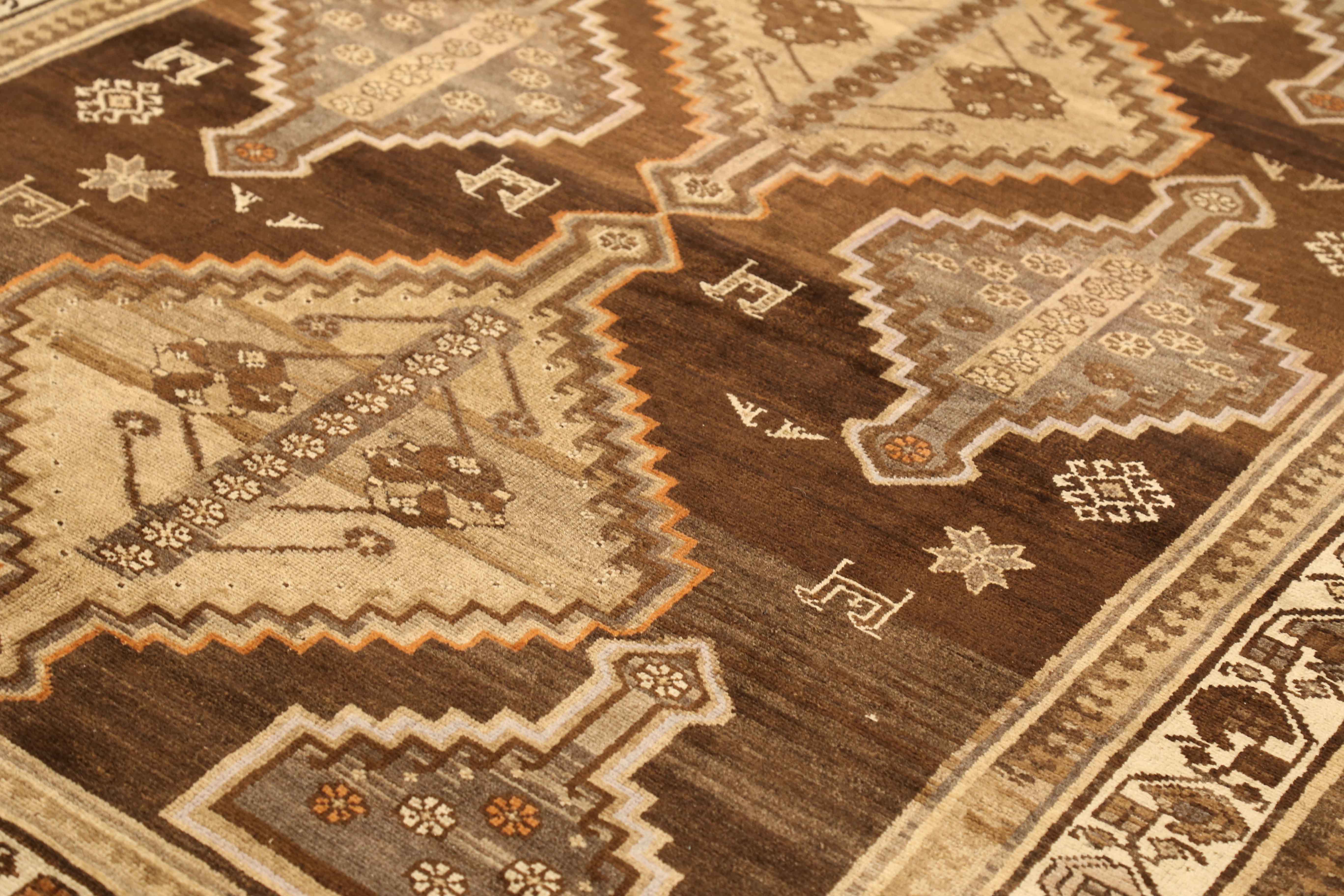 Thumbnail 8 for Antique Persian Malayer Transitional Rug 13313