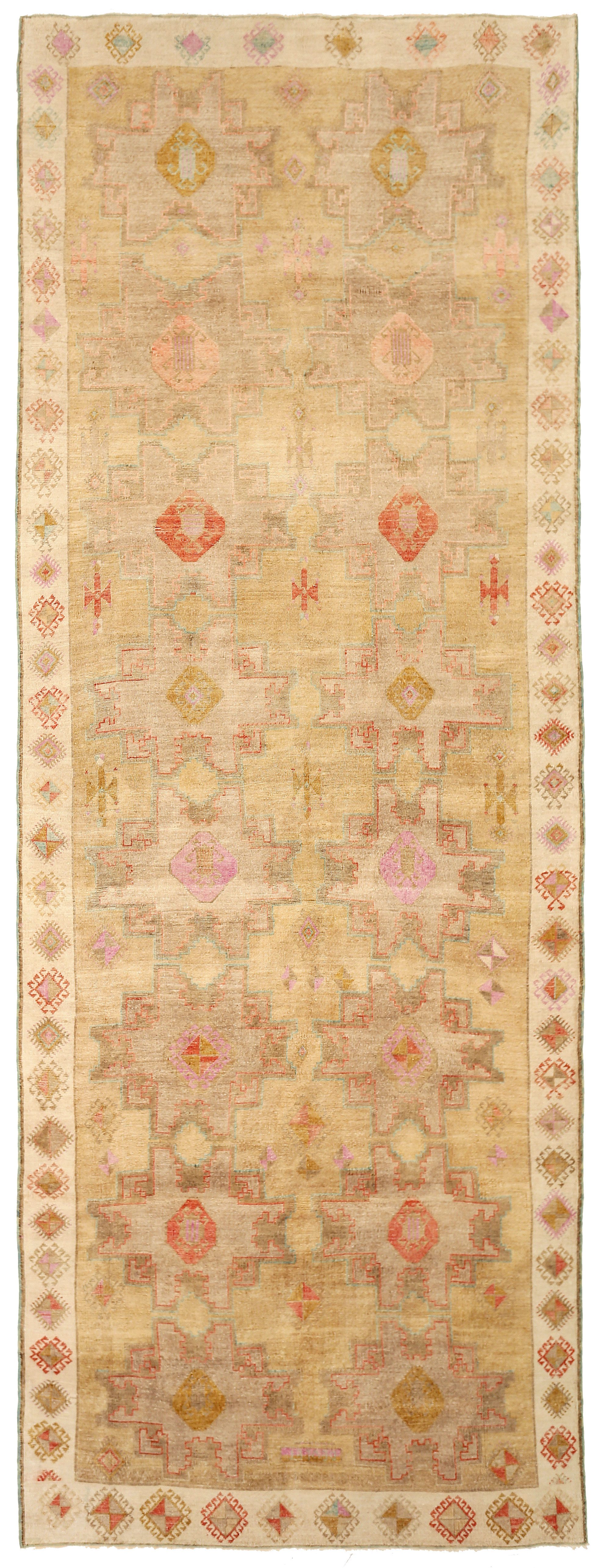 Thumbnail 2 for Antique Turkey Kars Traditional Rug 92748