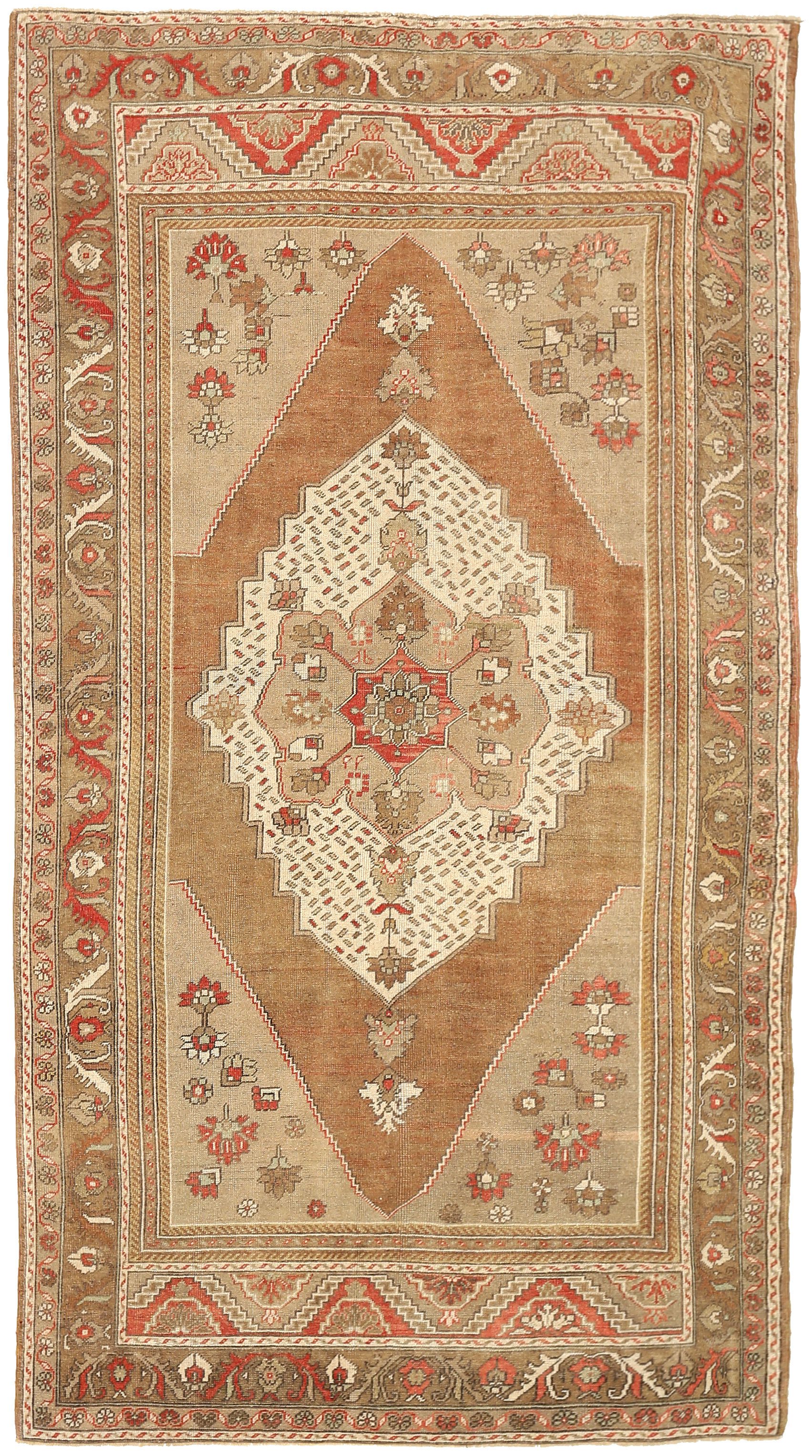 Thumbnail 2 for Antique Turkey Kars Traditional Rug 92750