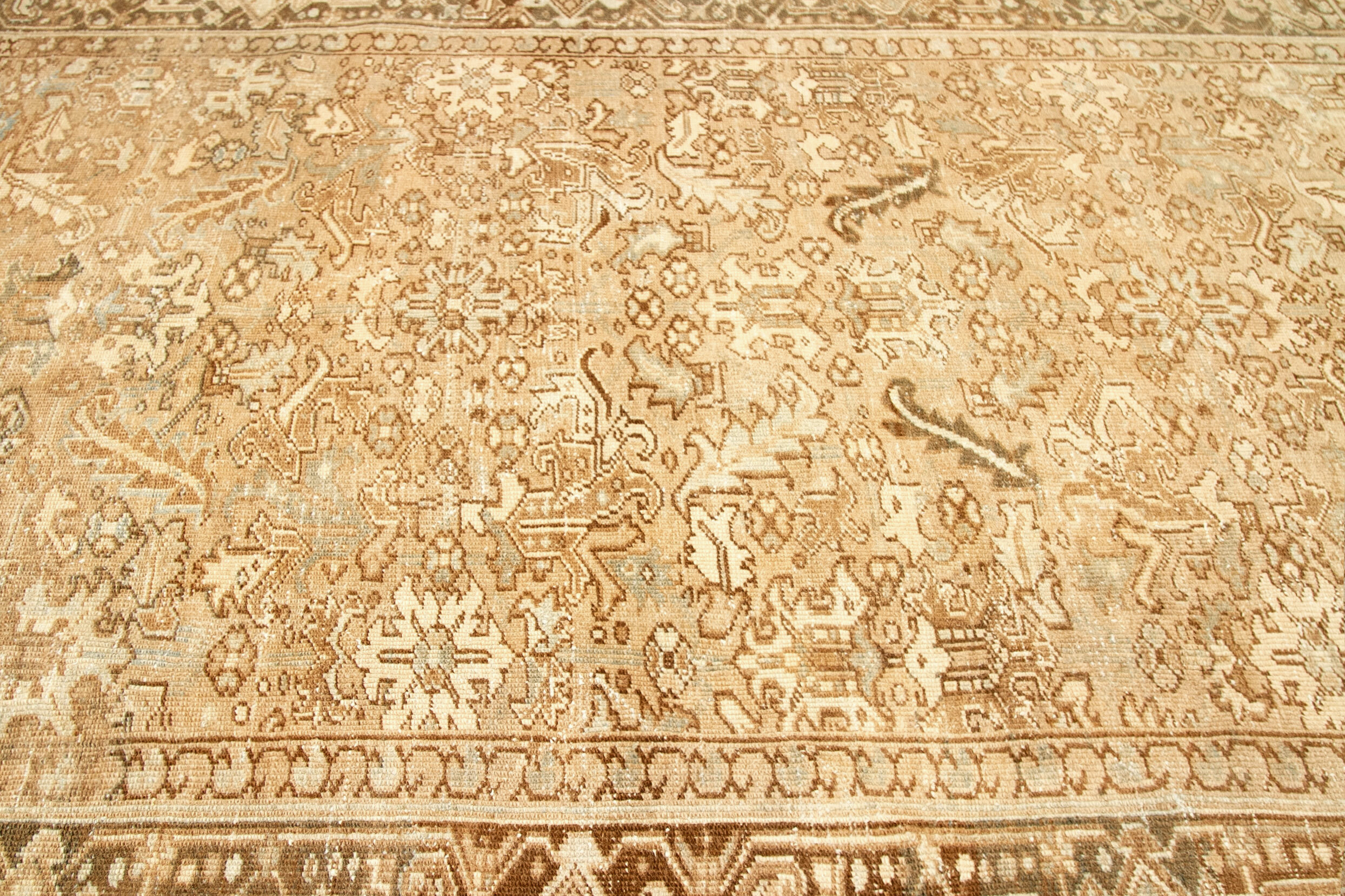 Thumbnail 3 for Antique Persian Heriz Transitional Rug 92702