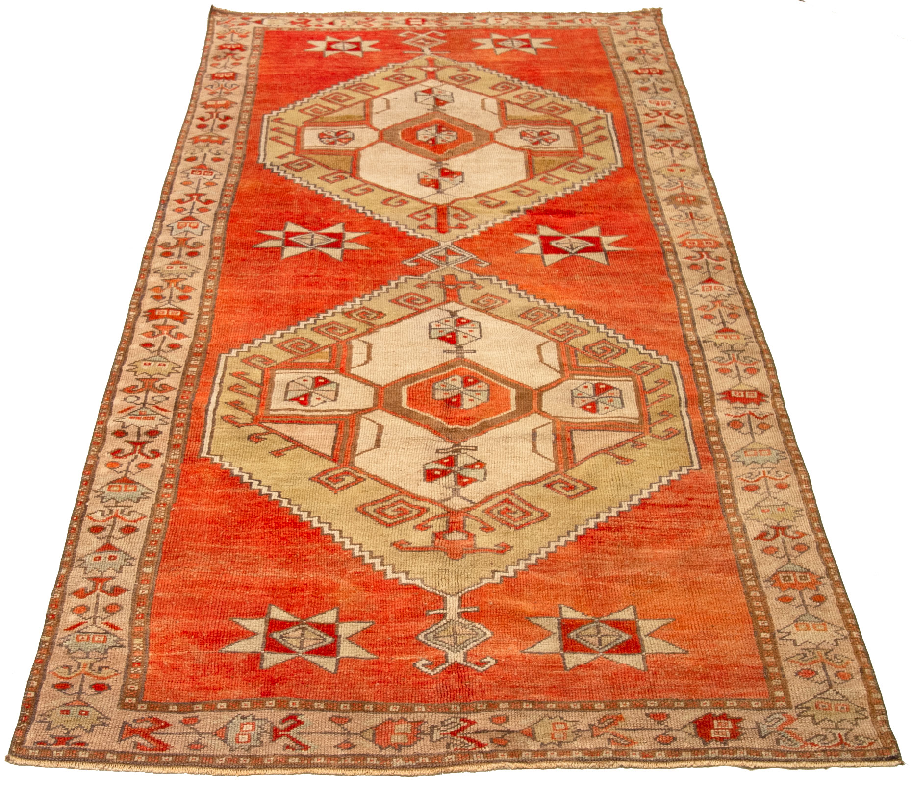 Thumbnail 13 for Antique Turkey Kars Traditional Rug 92724