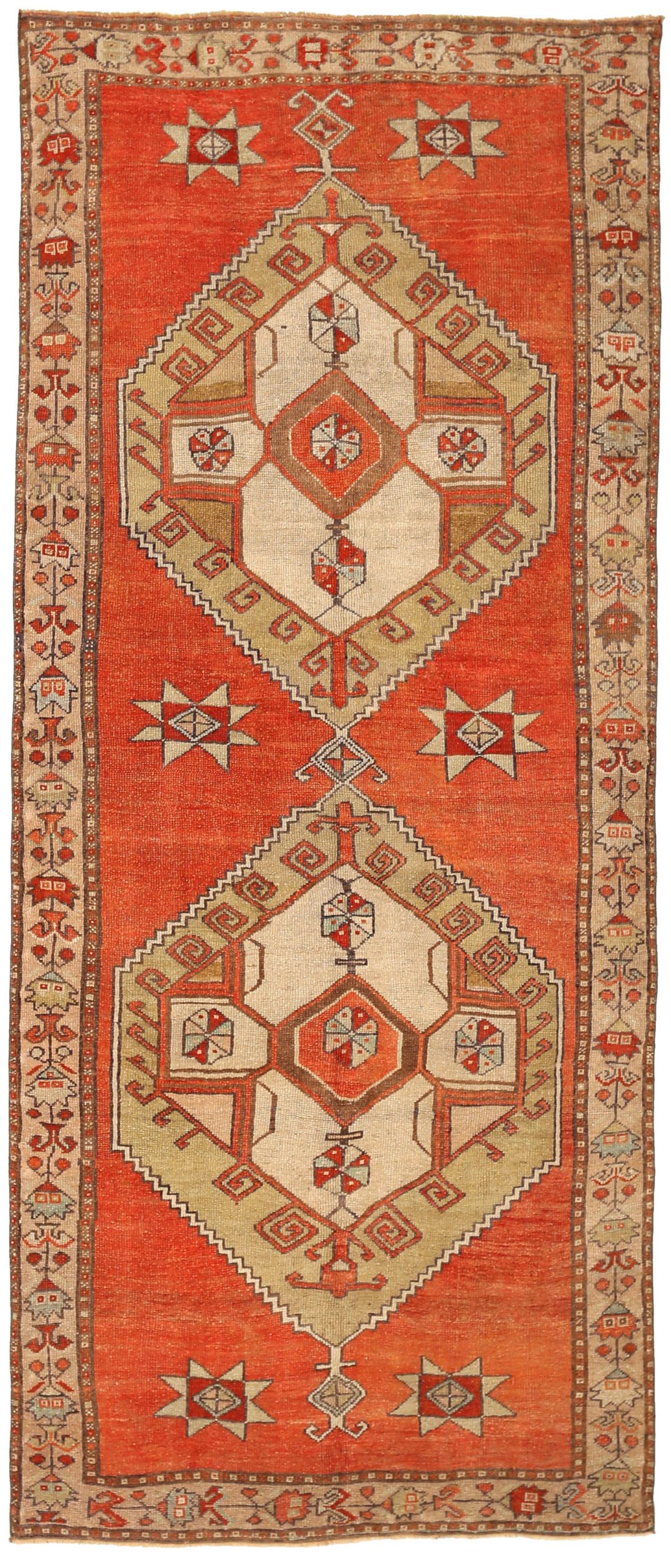Thumbnail 15 for Antique Turkey Kars Traditional Rug 92724