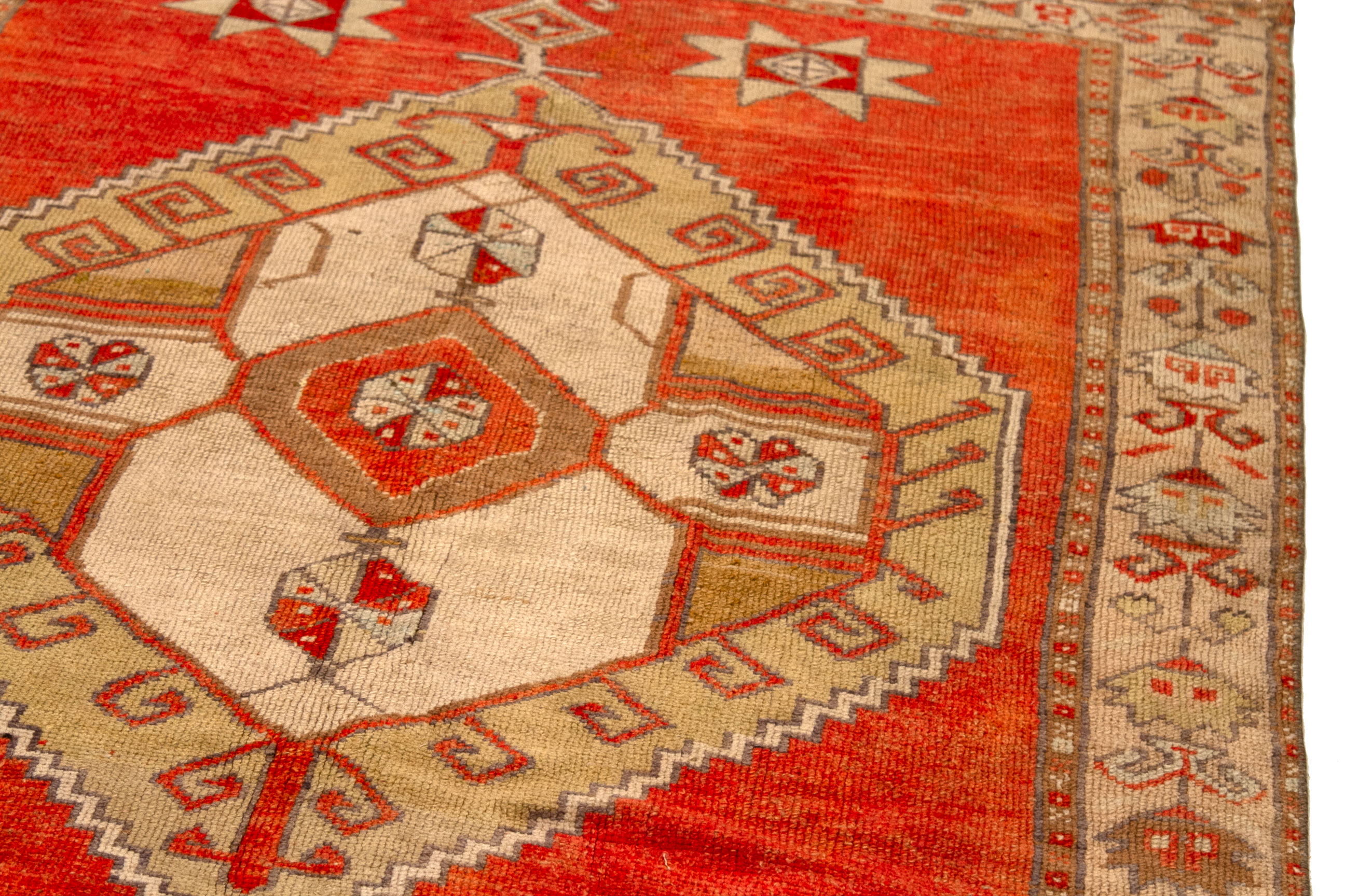 Thumbnail 4 for Antique Turkey Kars Traditional Rug 92724