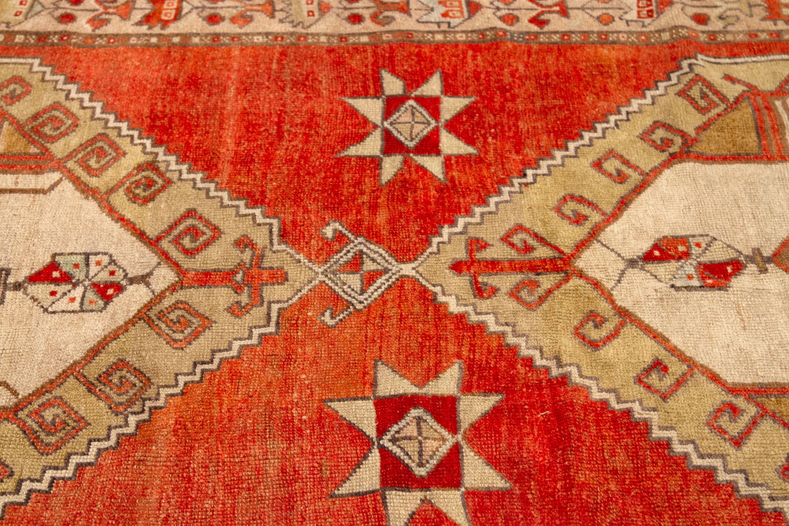 Thumbnail 2 for Antique Turkey Kars Traditional Rug 92724