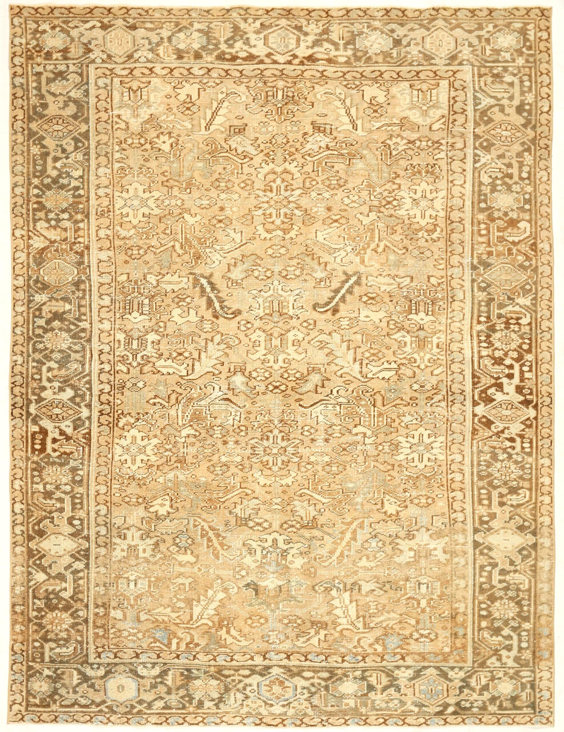 Thumbnail 5 for Antique Persian Heriz Transitional Rug 92702