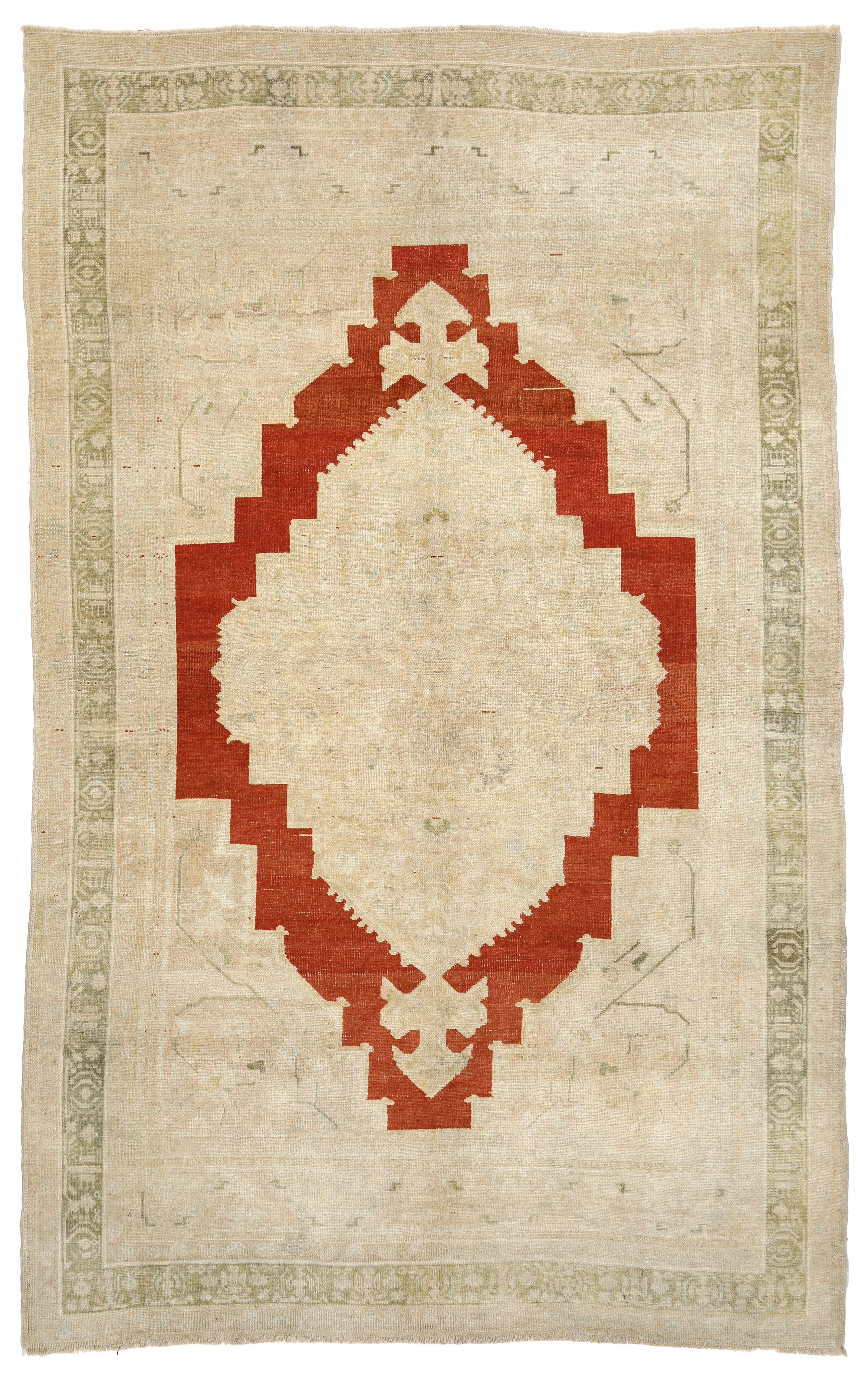 Thumbnail 2 for Antique Turkey Traditional Rug 93122