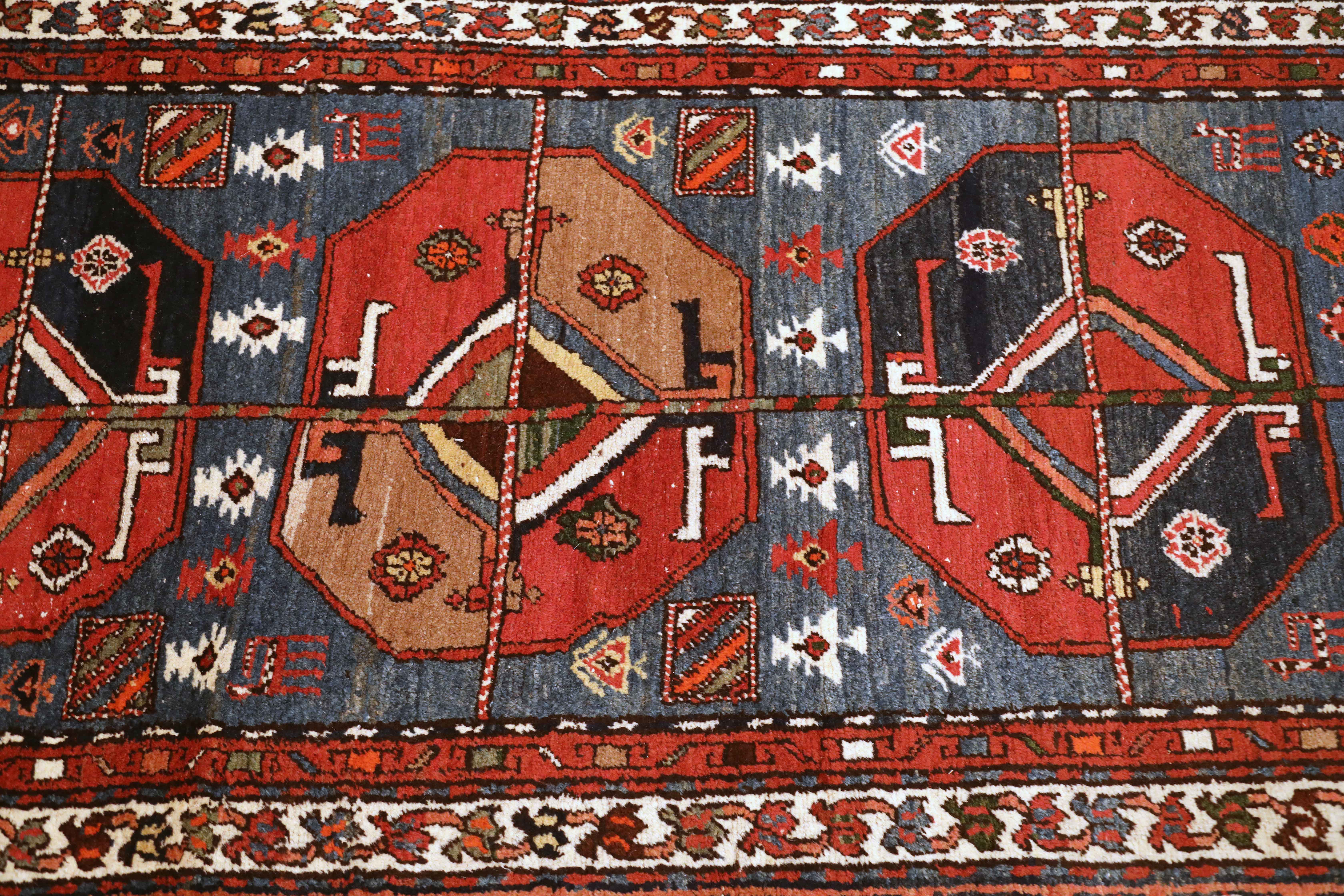 Thumbnail 2 for Antique Persian Azarbaijan Traditional Rug 93642