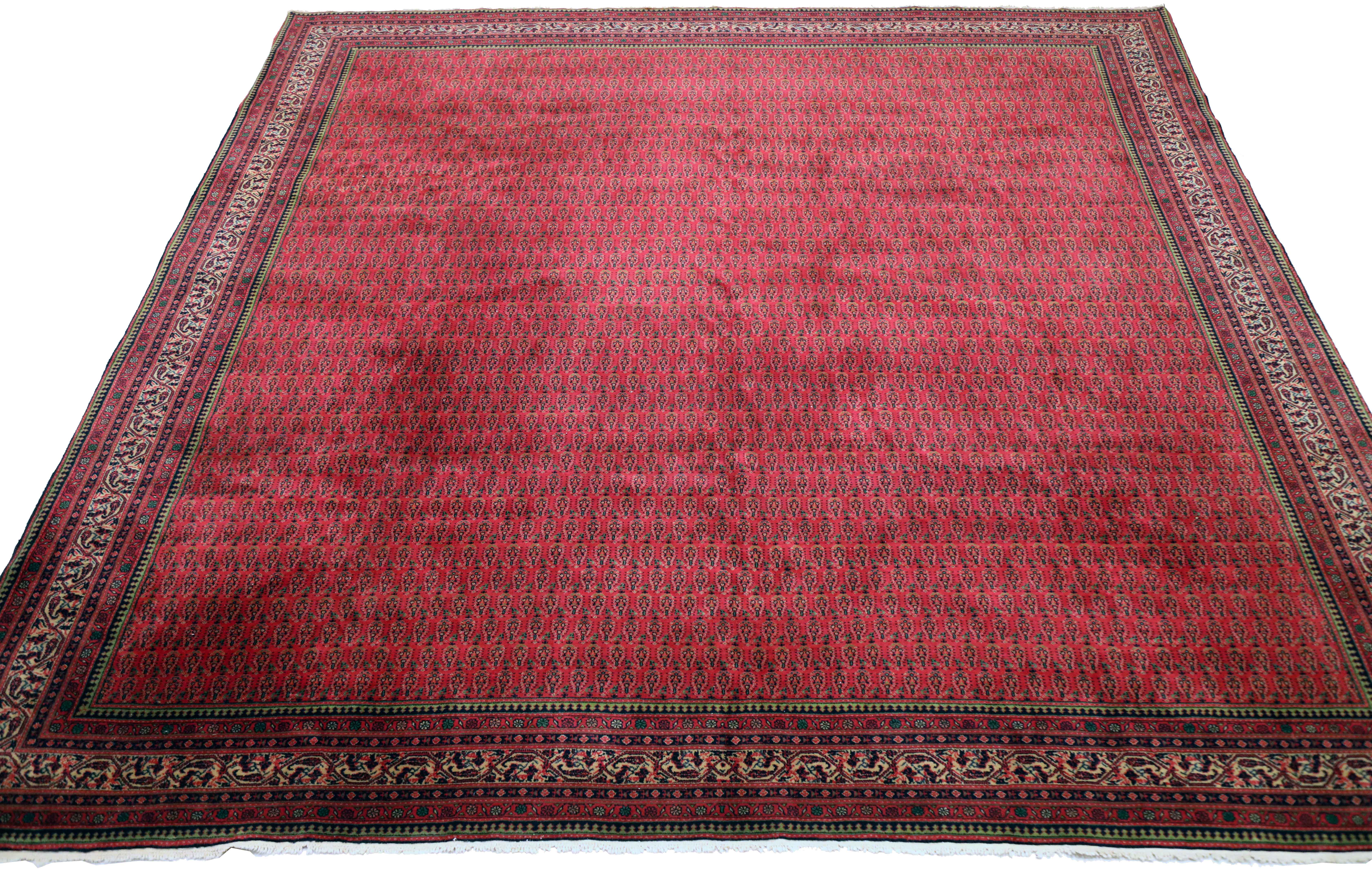 Thumbnail 2 for Antique Persian Tabriz Traditional Rug 93672