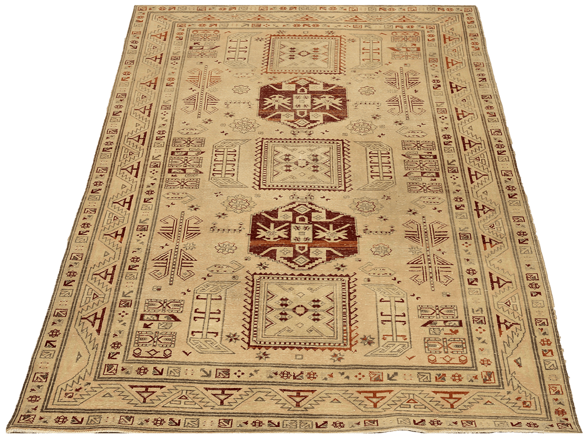 Thumbnail 8 for Antique Turkey Traditional Rug 92965