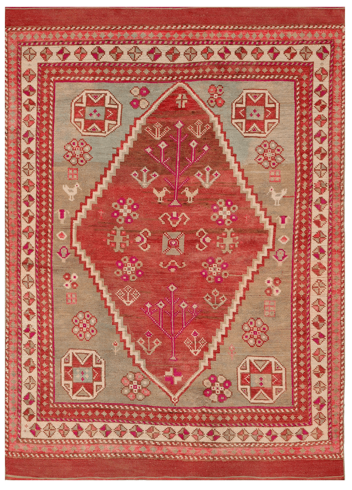 Thumbnail 2 for Antique Turkey Traditional Rug 92998