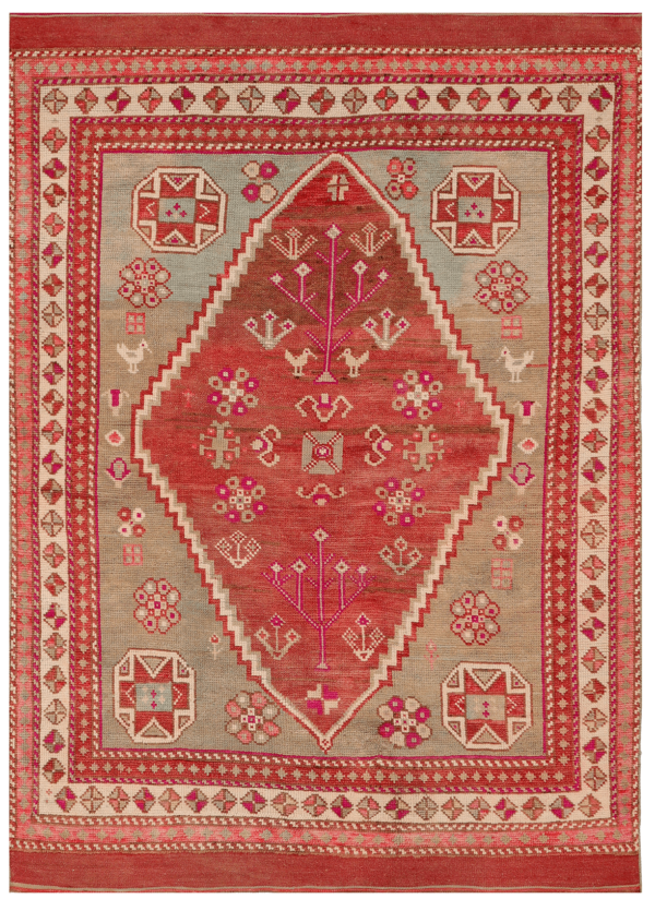 Thumbnail 9 for Antique Turkey Traditional Rug 92998