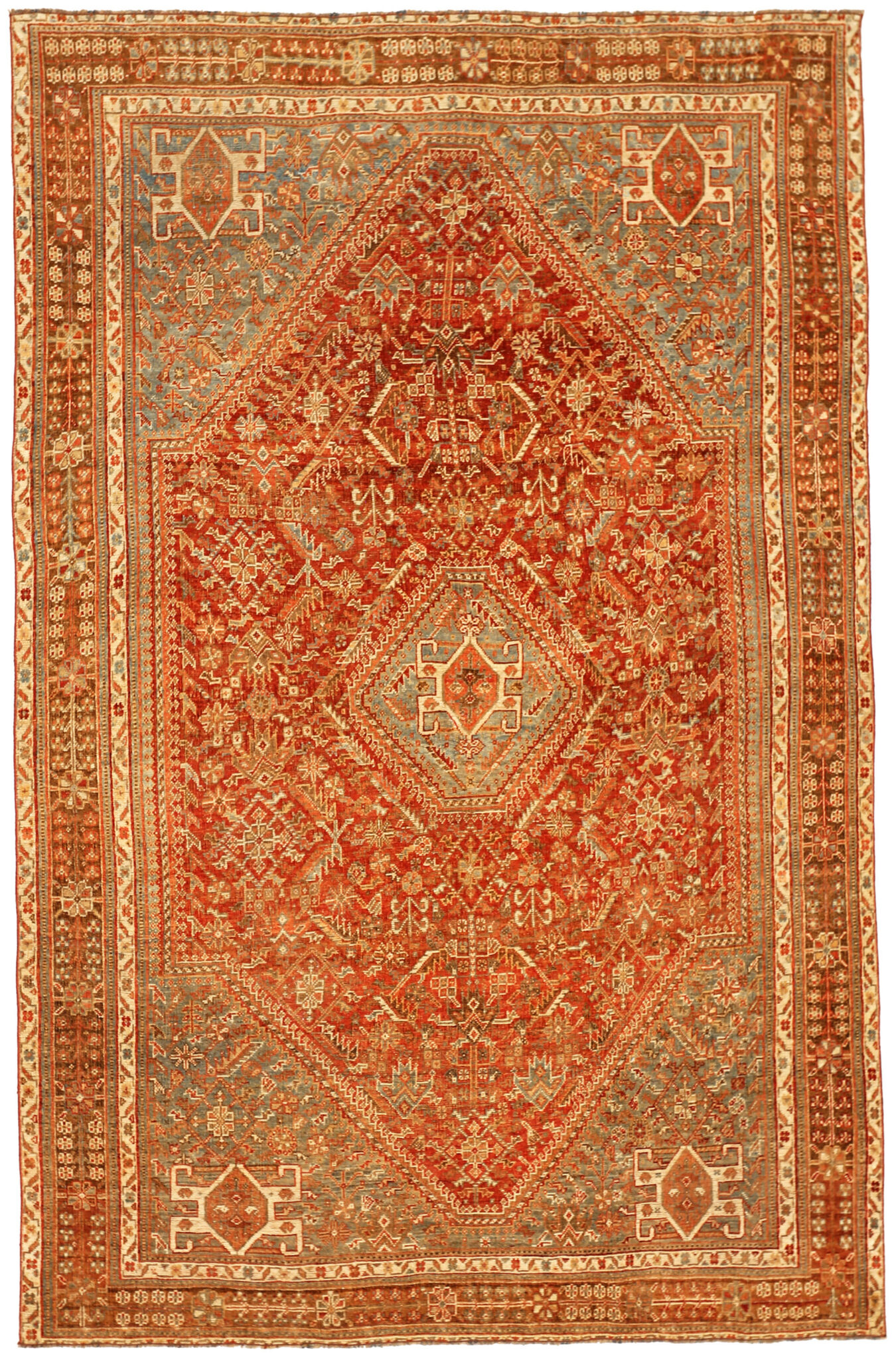 Thumbnail 13 for Antique Persian Shiraz Traditional Rug 92708