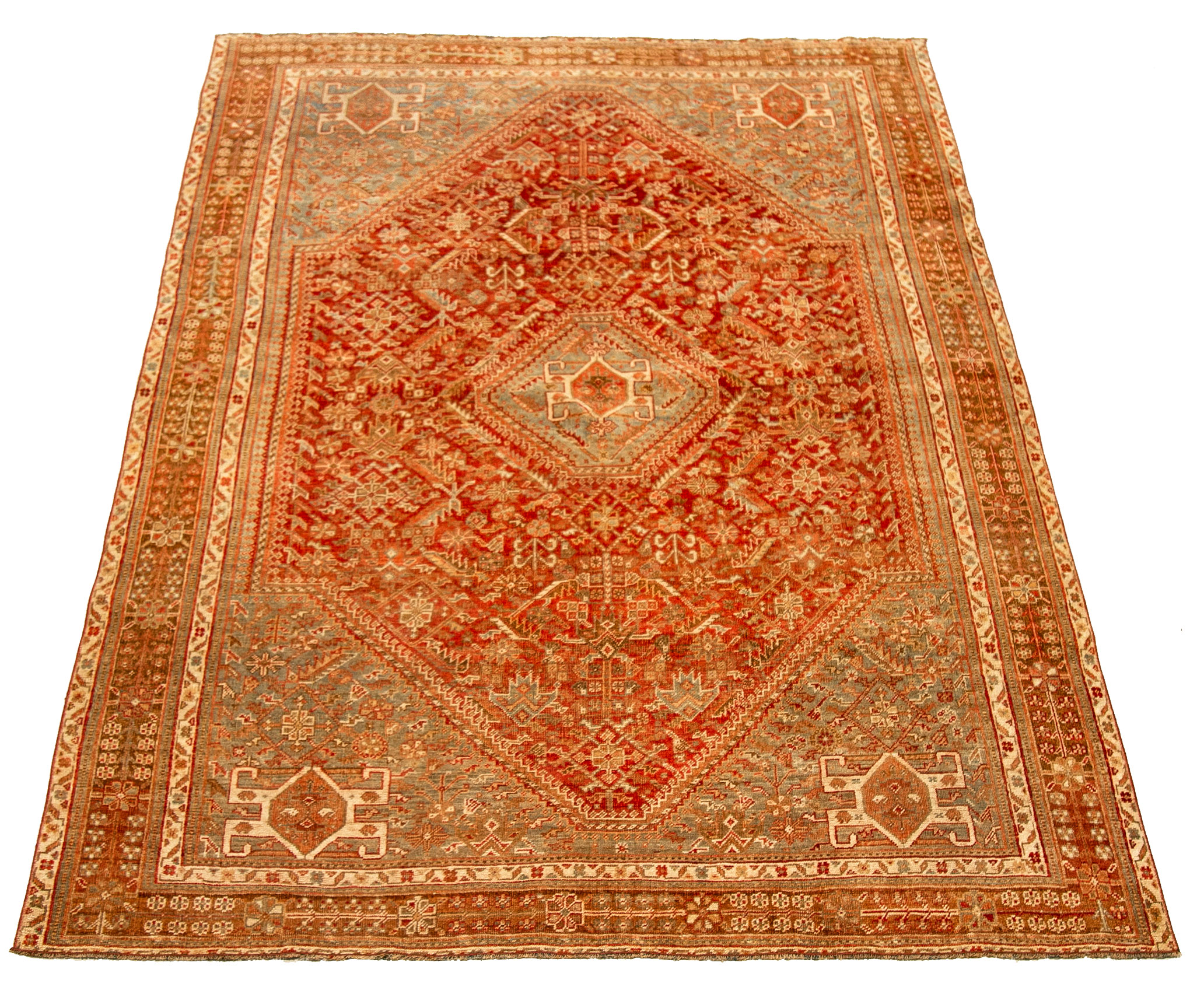 Thumbnail 14 for Antique Persian Shiraz Traditional Rug 92708