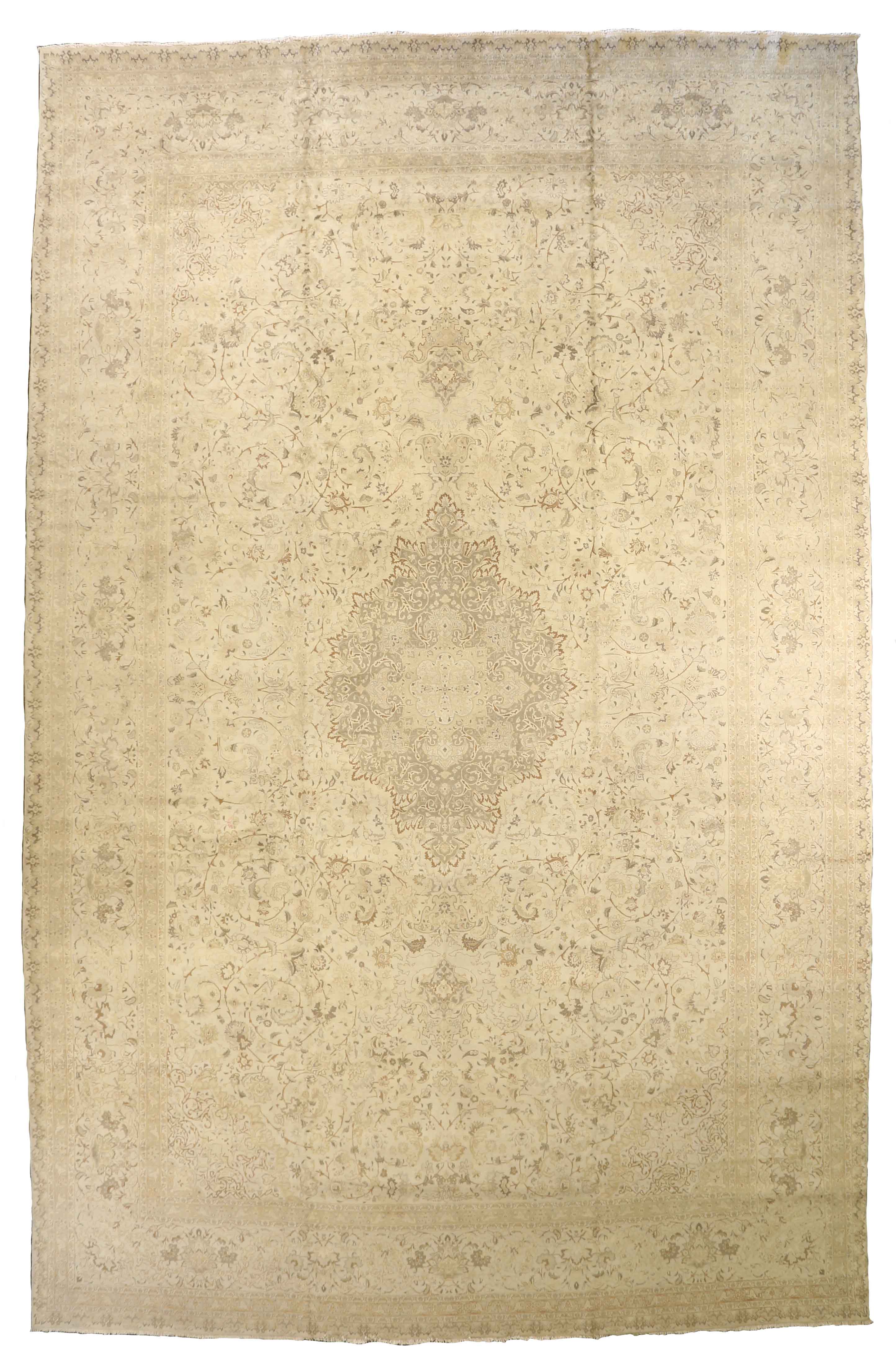 Thumbnail 7 for Antique Persian Tabriz Transitional Rug 10420