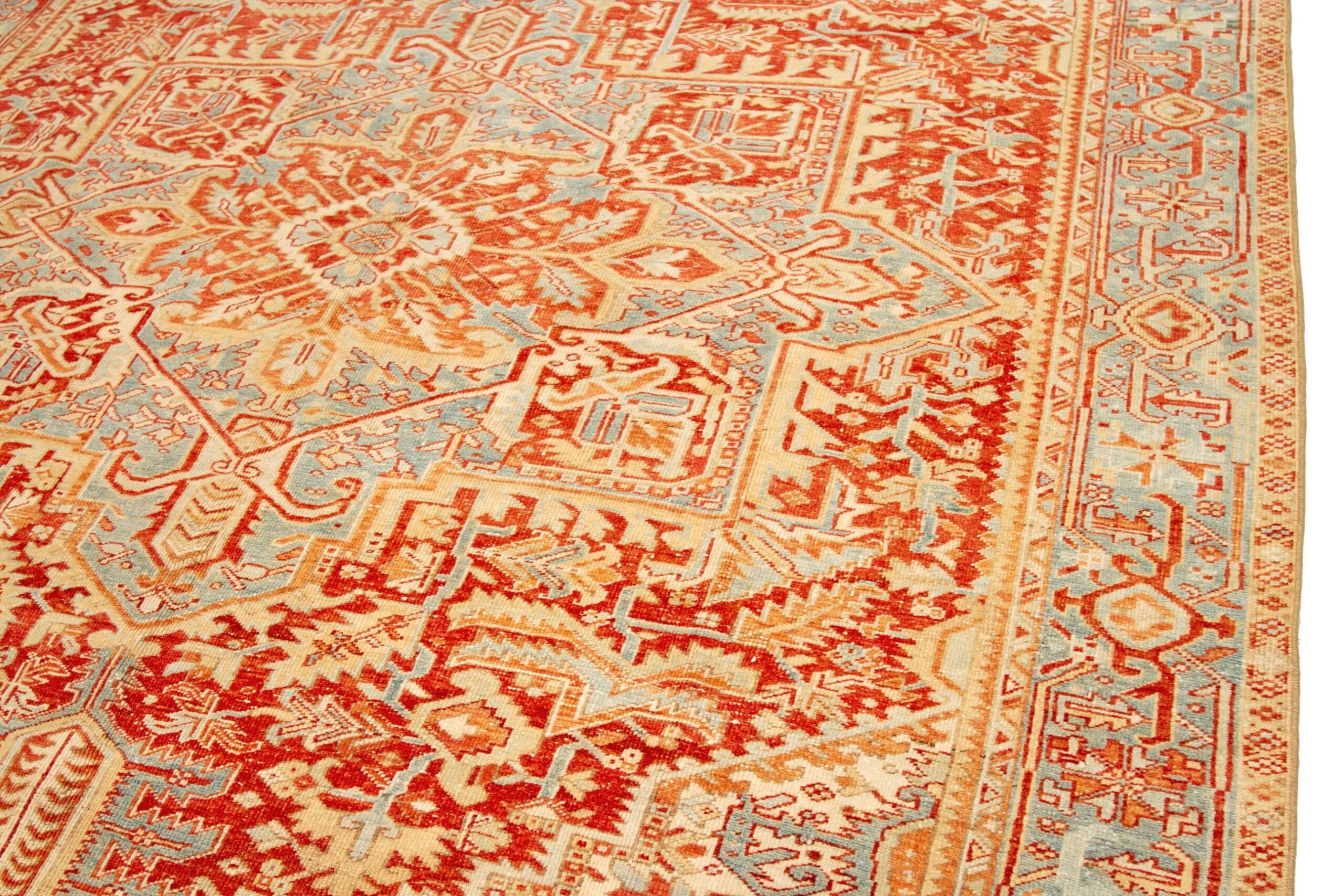 Thumbnail 5 for Antique Persian Heriz Traditional Rug 92688