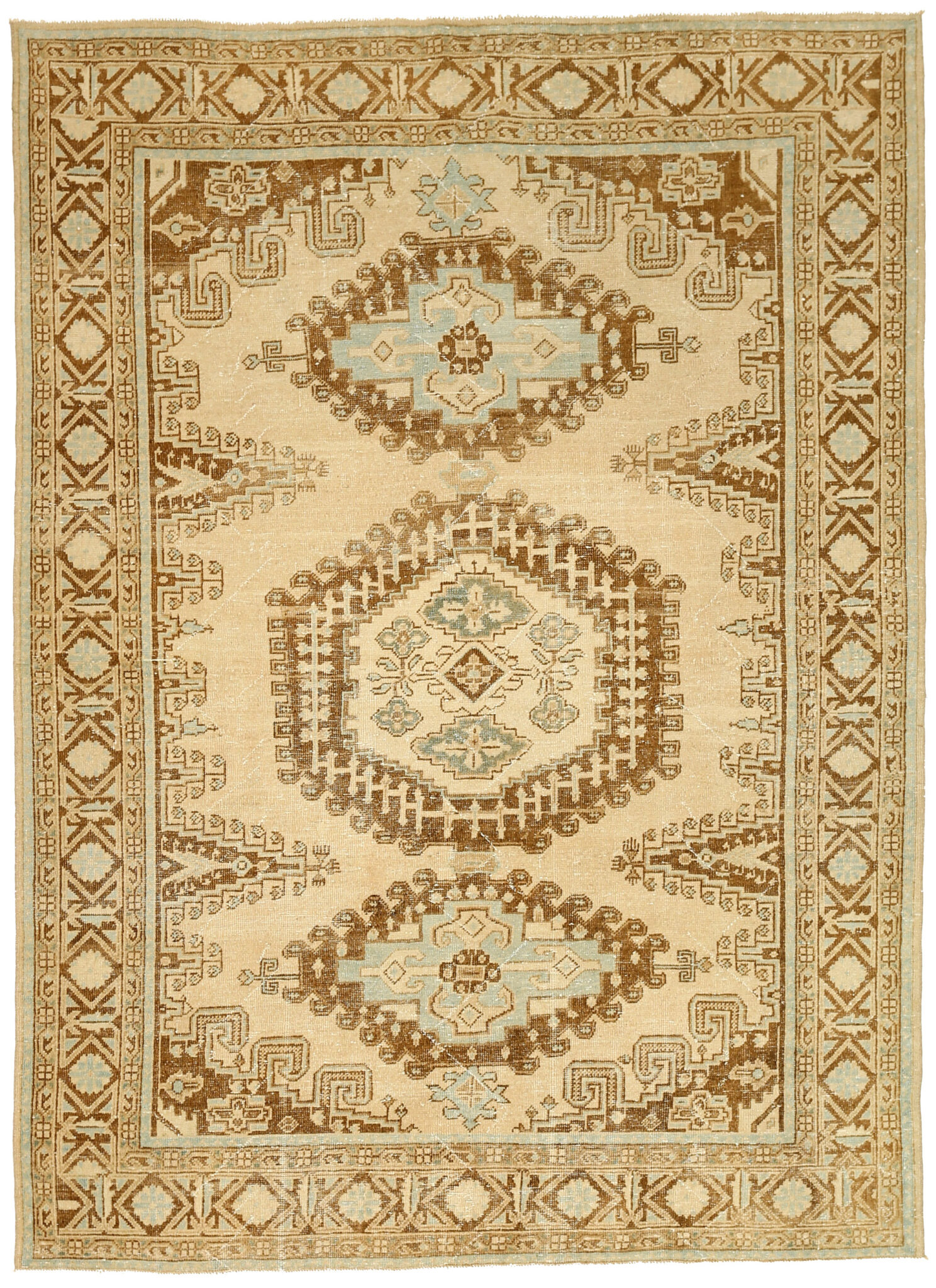 Thumbnail 9 for Antique Turkey Kars Traditional Rug 92691