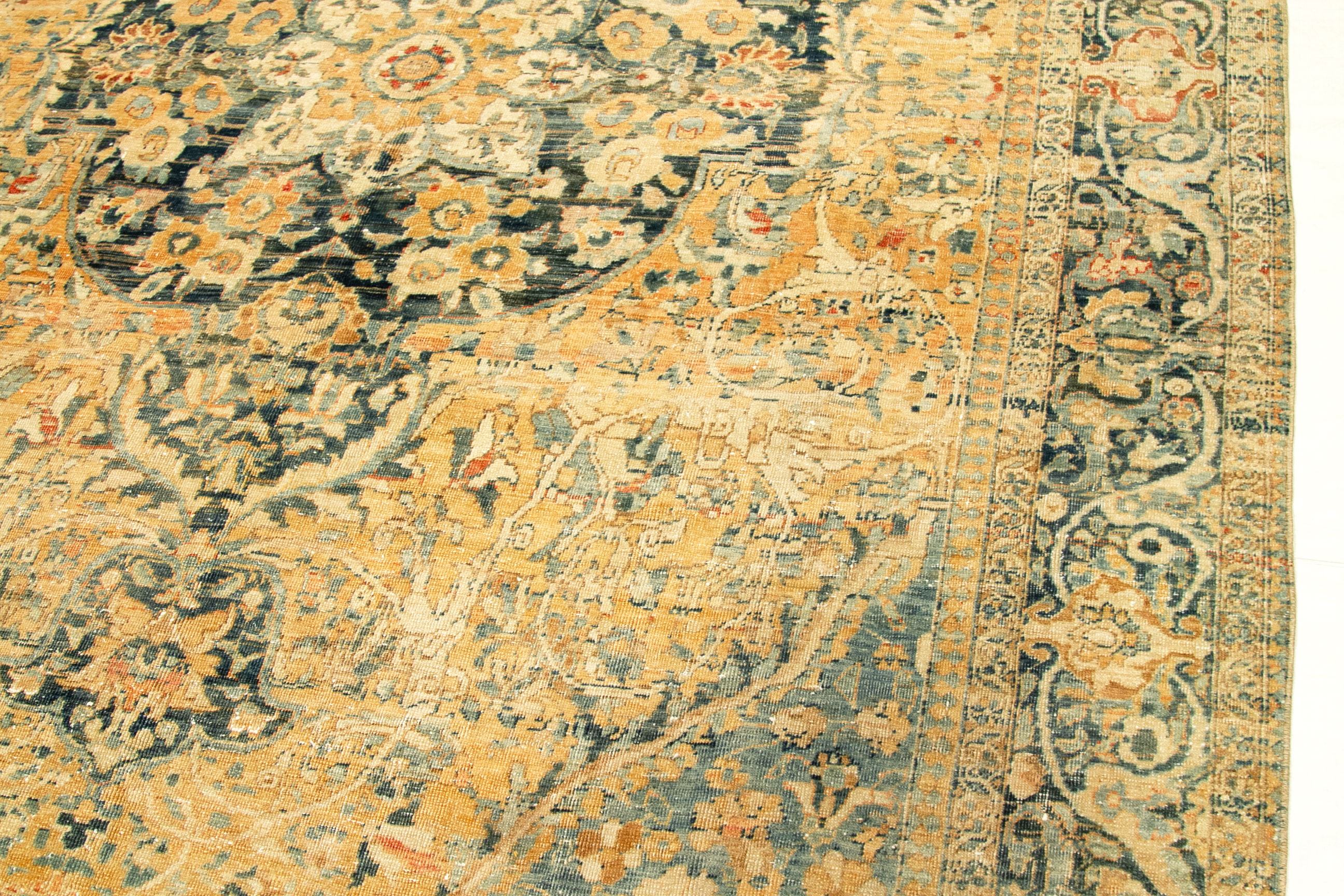 Thumbnail 2 for Antique Persian Tabriz Traditional Rug 92695