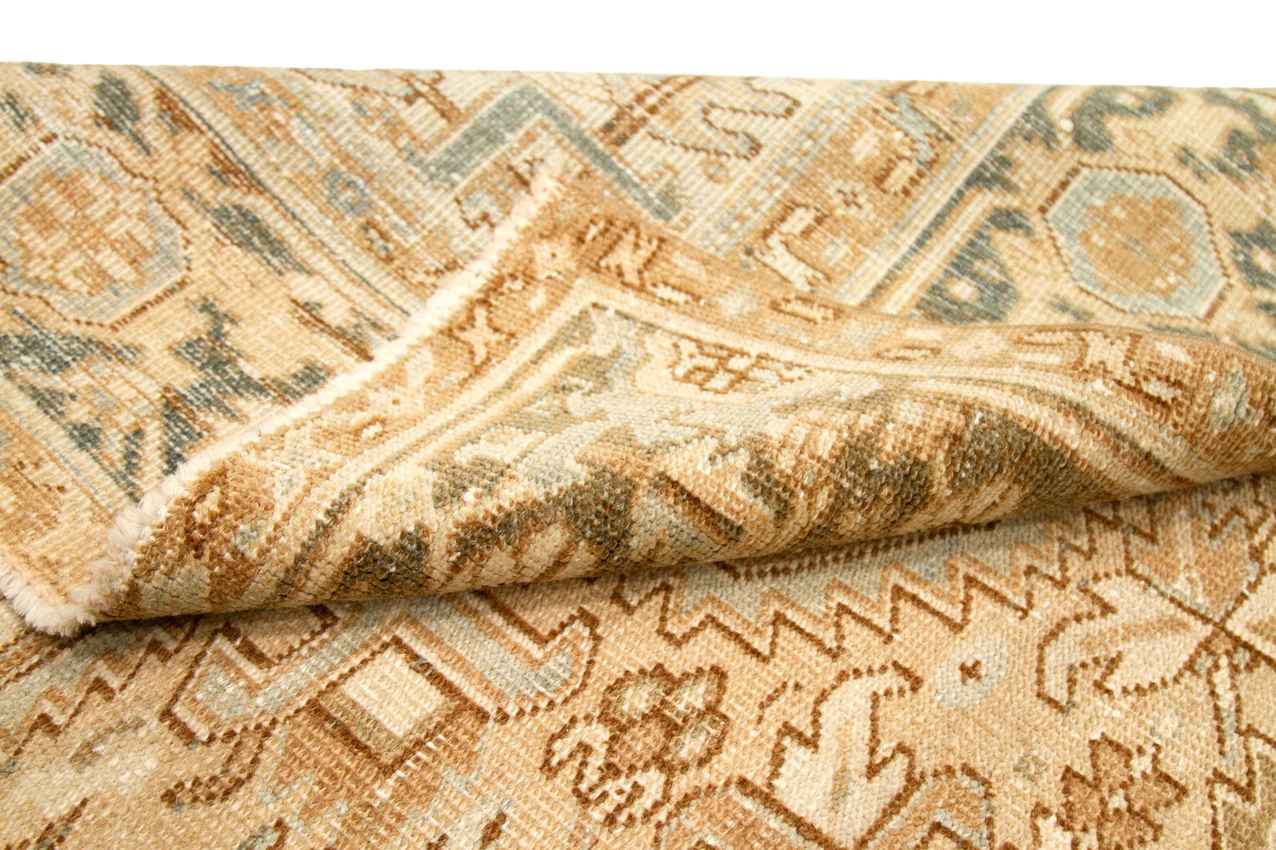 Thumbnail 6 for Antique Persian Heriz Traditional Rug 92701