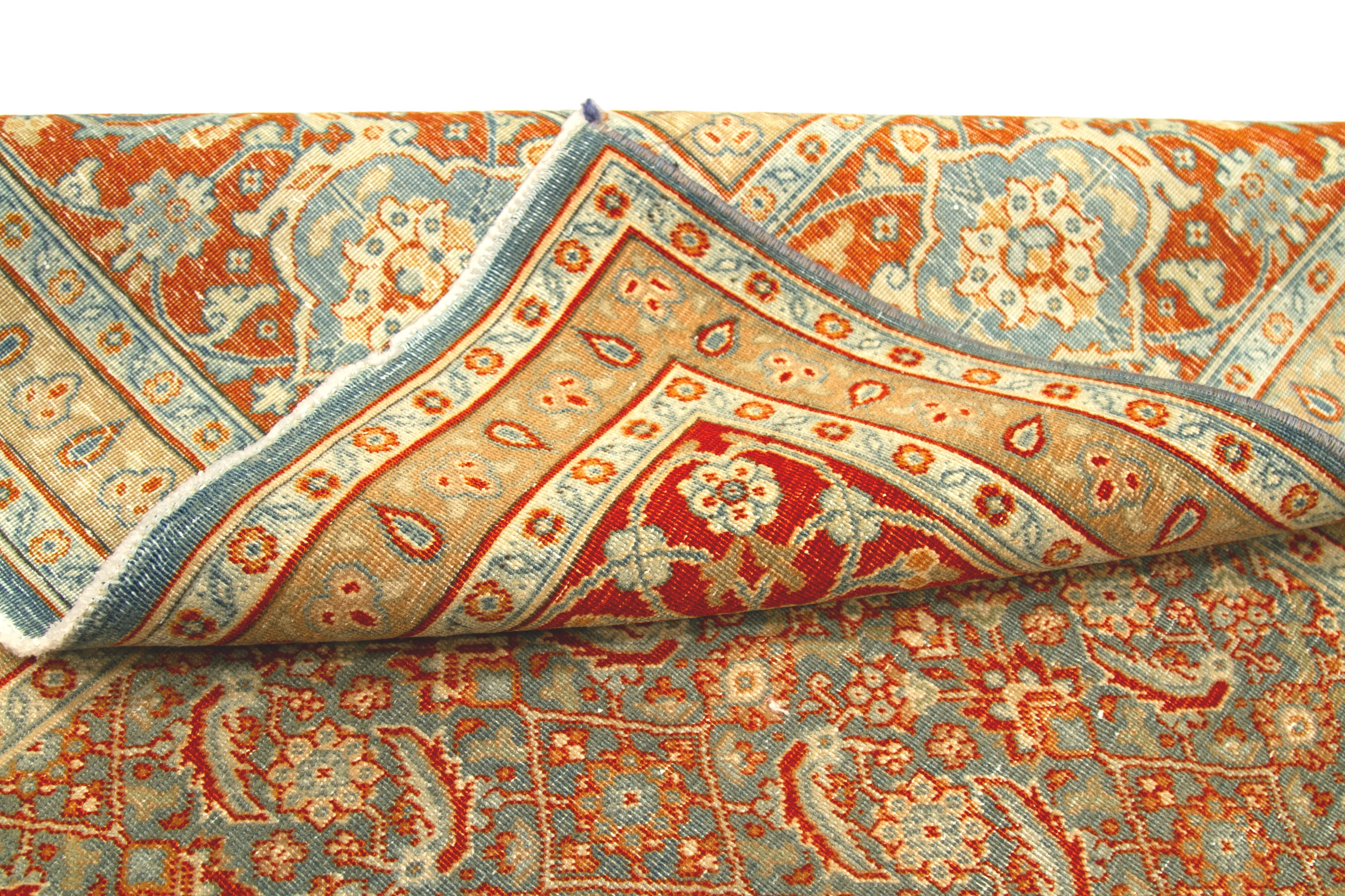 Thumbnail 5 for Antique Persian Tabriz Traditional Rug 92703